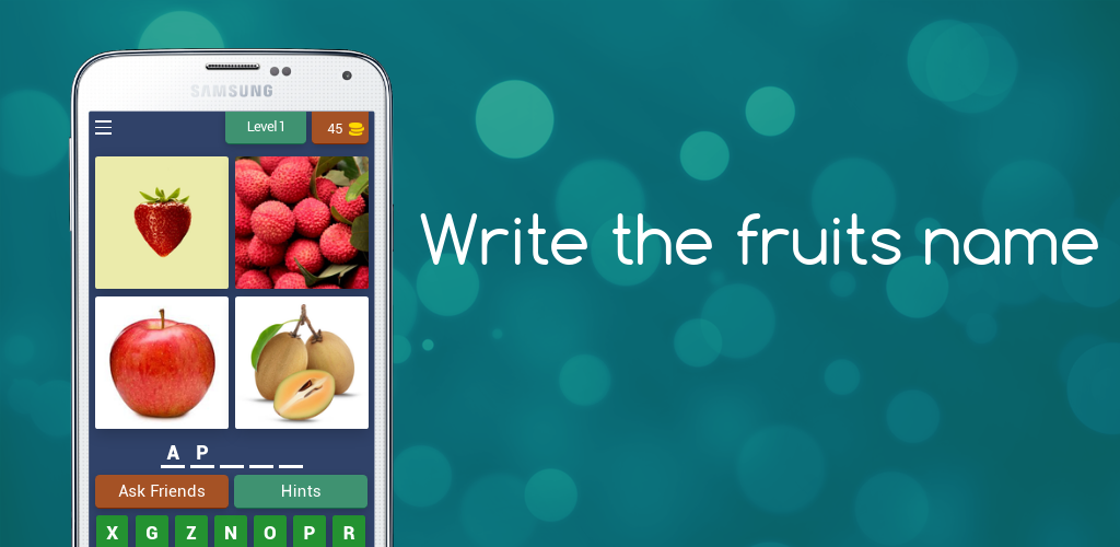 Write the fruits name | Indus Appstore | Screenshot