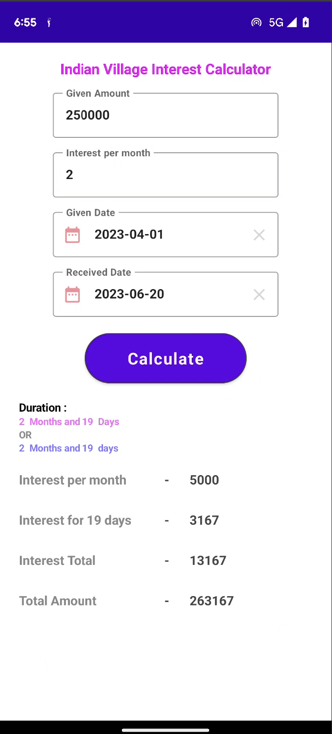 IntCalc - Interest calculator | Indus Appstore | Screenshot