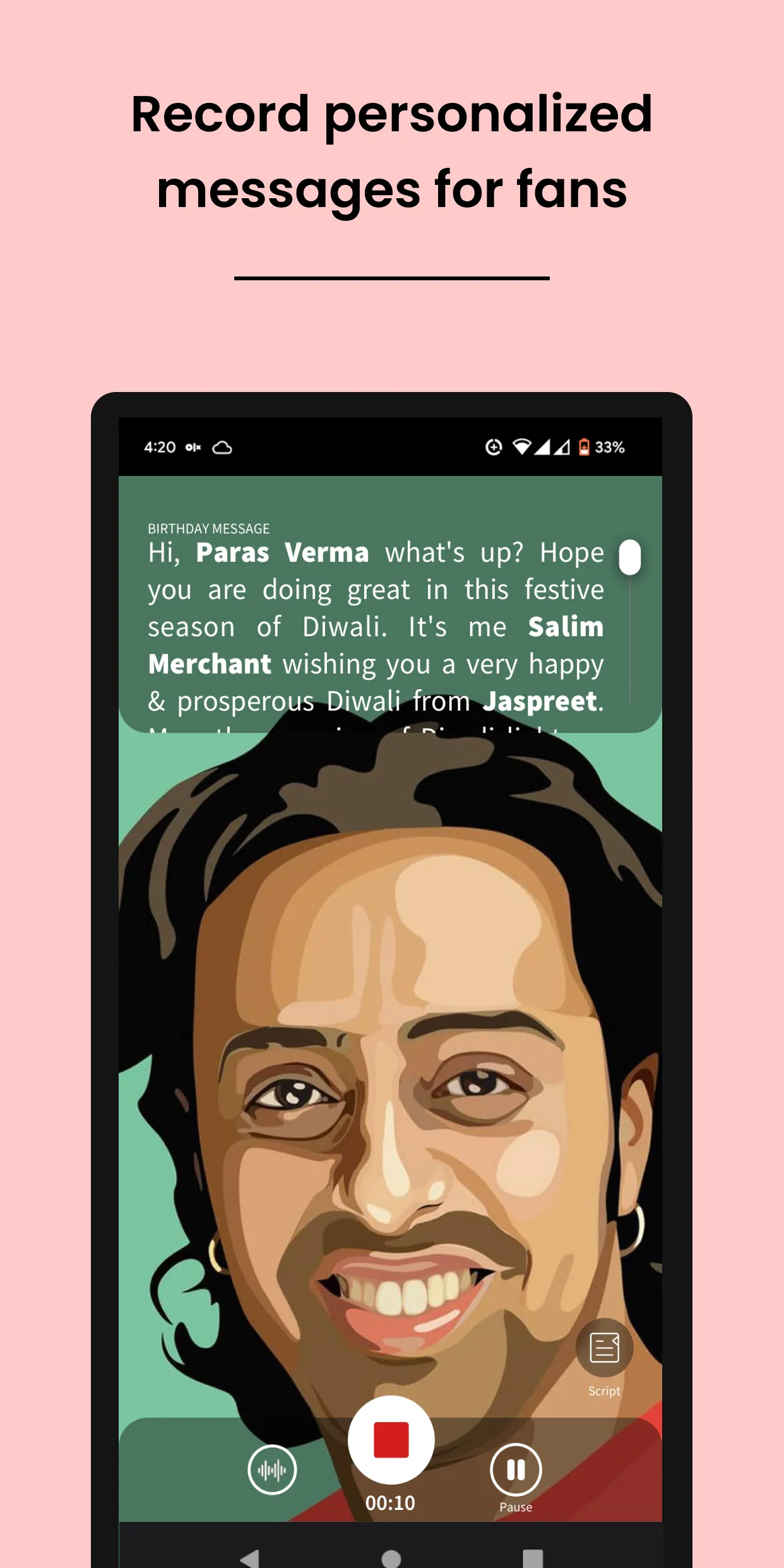 Tring for Celebrities & Fans | Indus Appstore | Screenshot