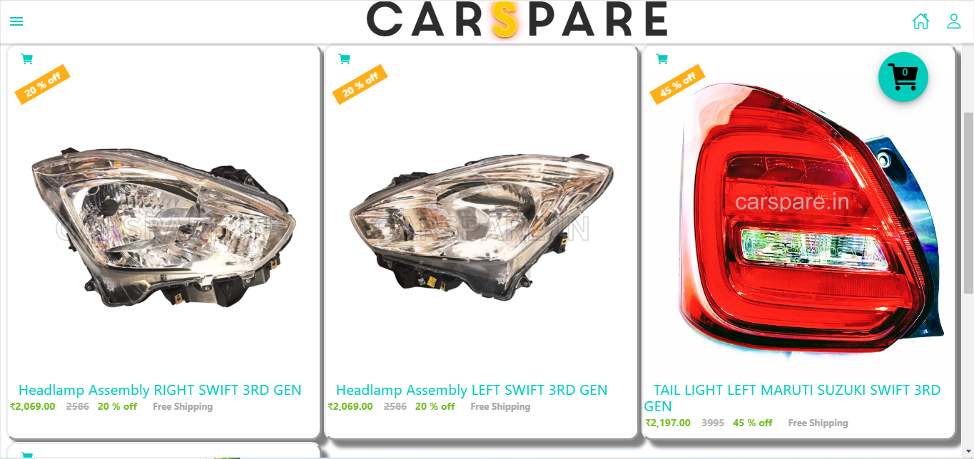 carspare | Indus Appstore | Screenshot