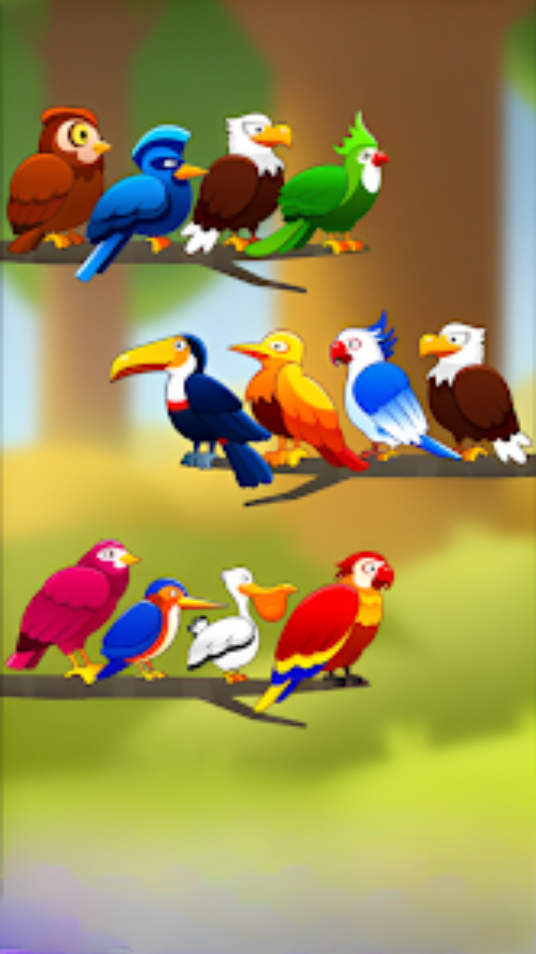 Sort Color Birds Brain Puzzle | Indus Appstore | Screenshot