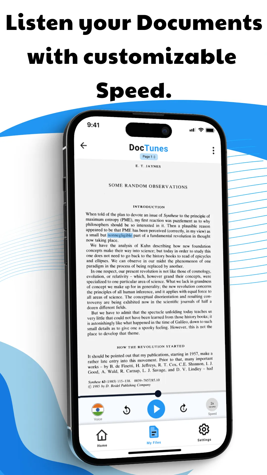 DocTunes- PDF & Text to Speech | Indus Appstore | Screenshot