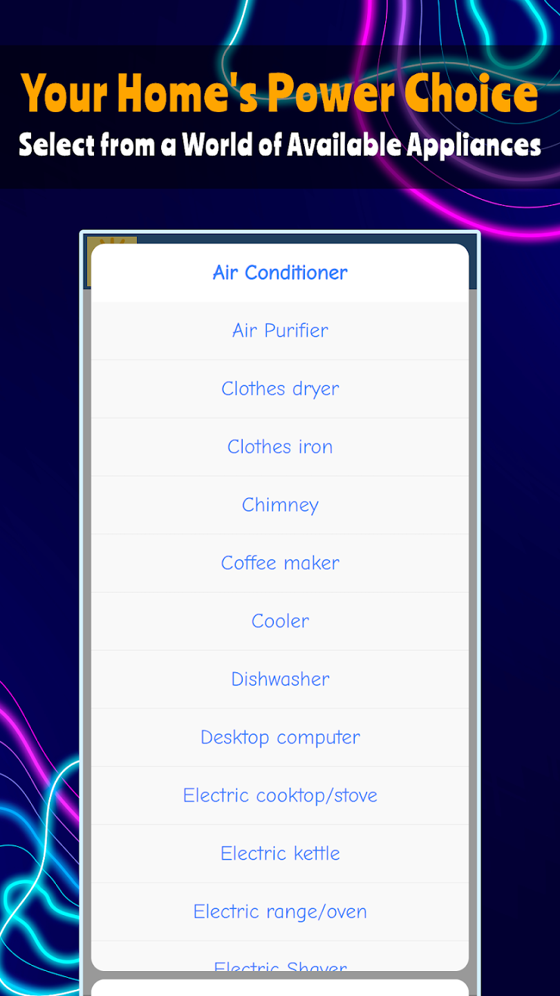 Power Consumption Calculator | Indus Appstore | Screenshot