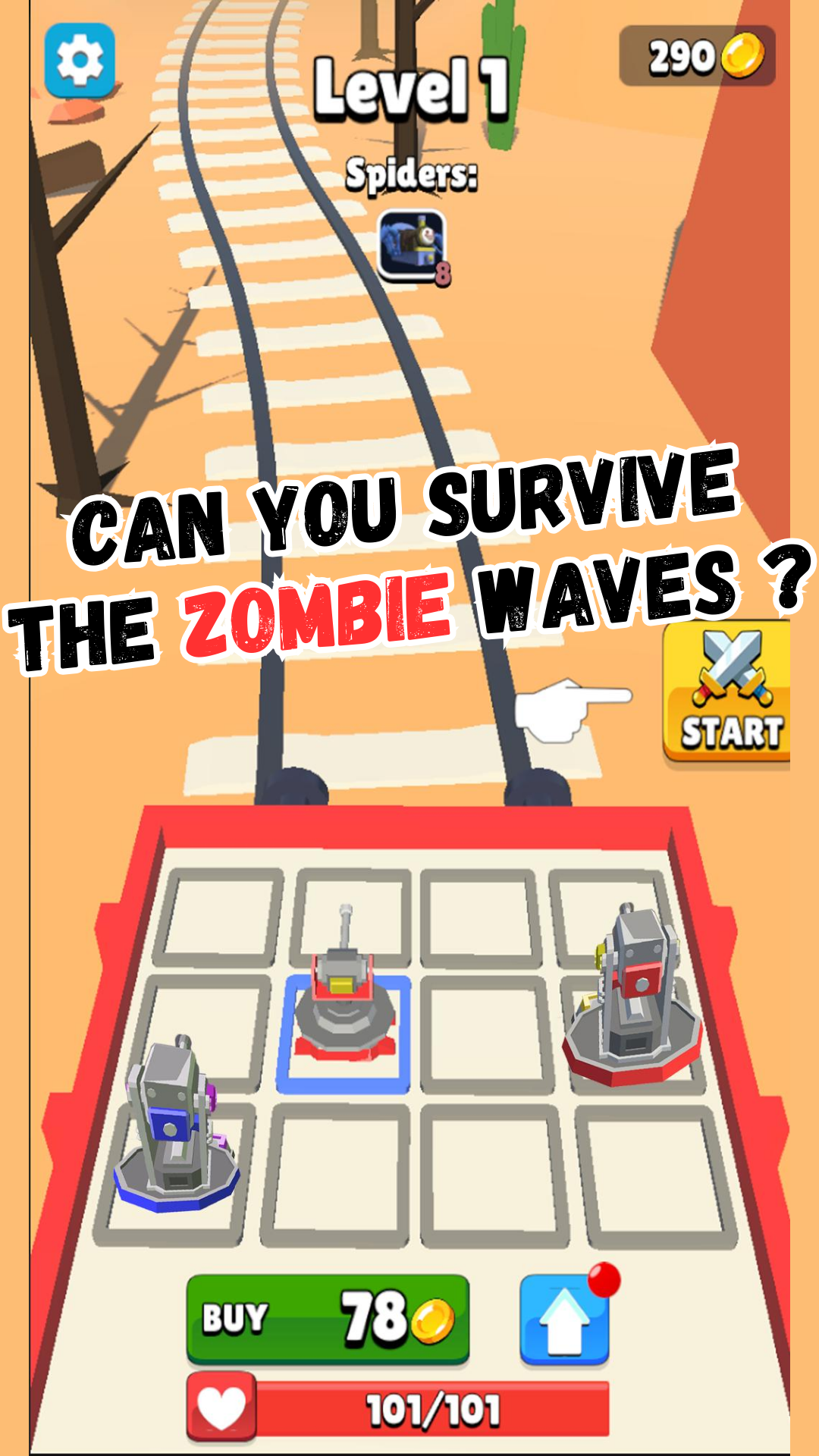 Zombie Shooting- Train Defense | Indus Appstore | Screenshot