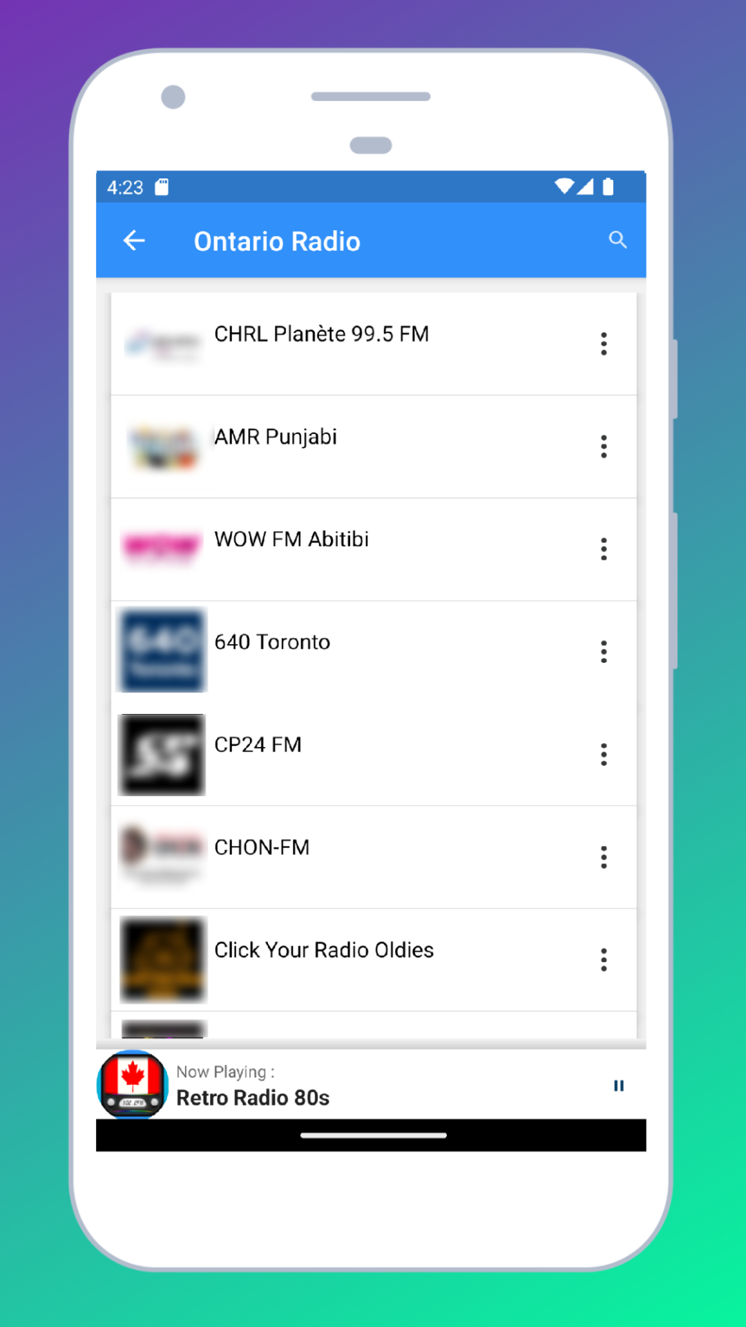 Radio Canada App + Radio Online | Indus Appstore | Screenshot