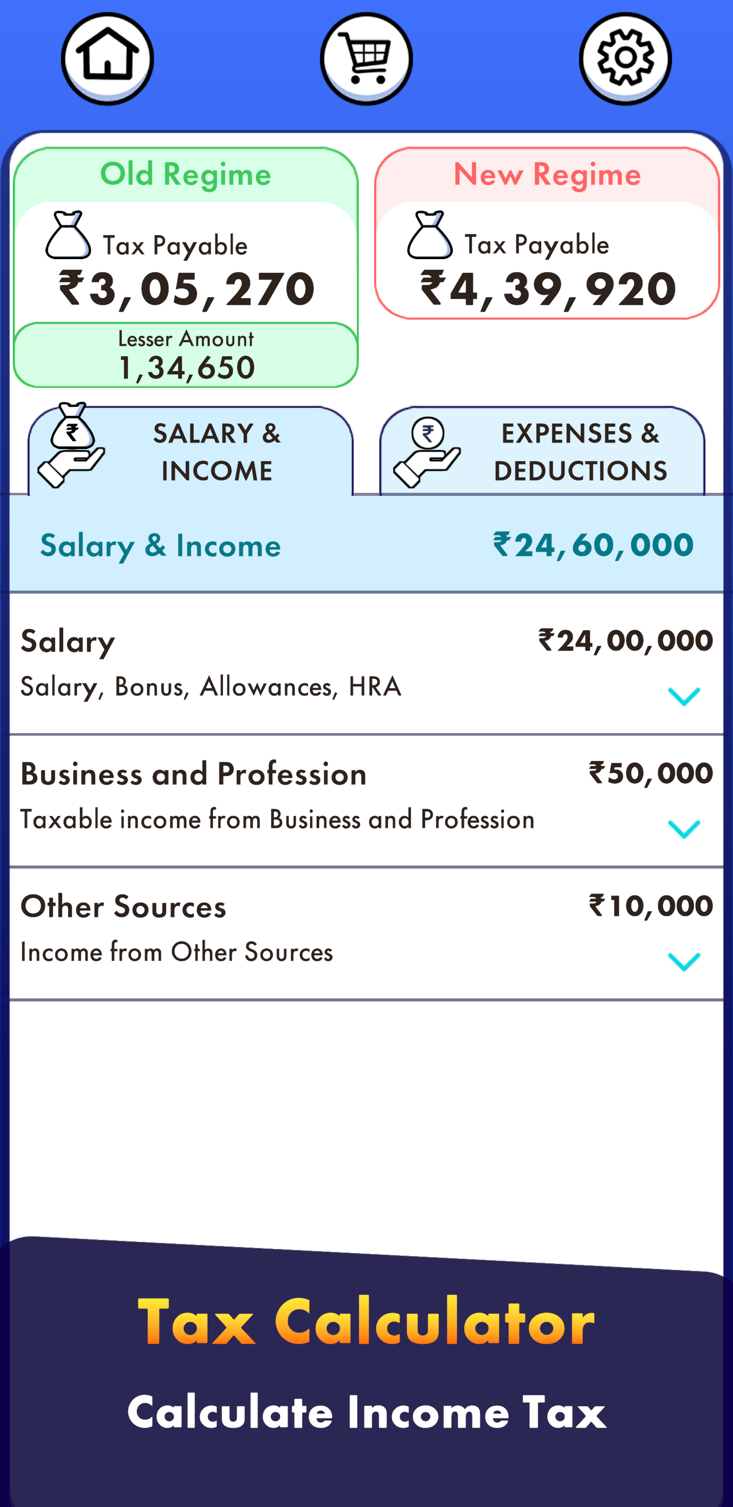 EMI Calculator Pro: Calculate Loans & Tax | Indus Appstore | Screenshot