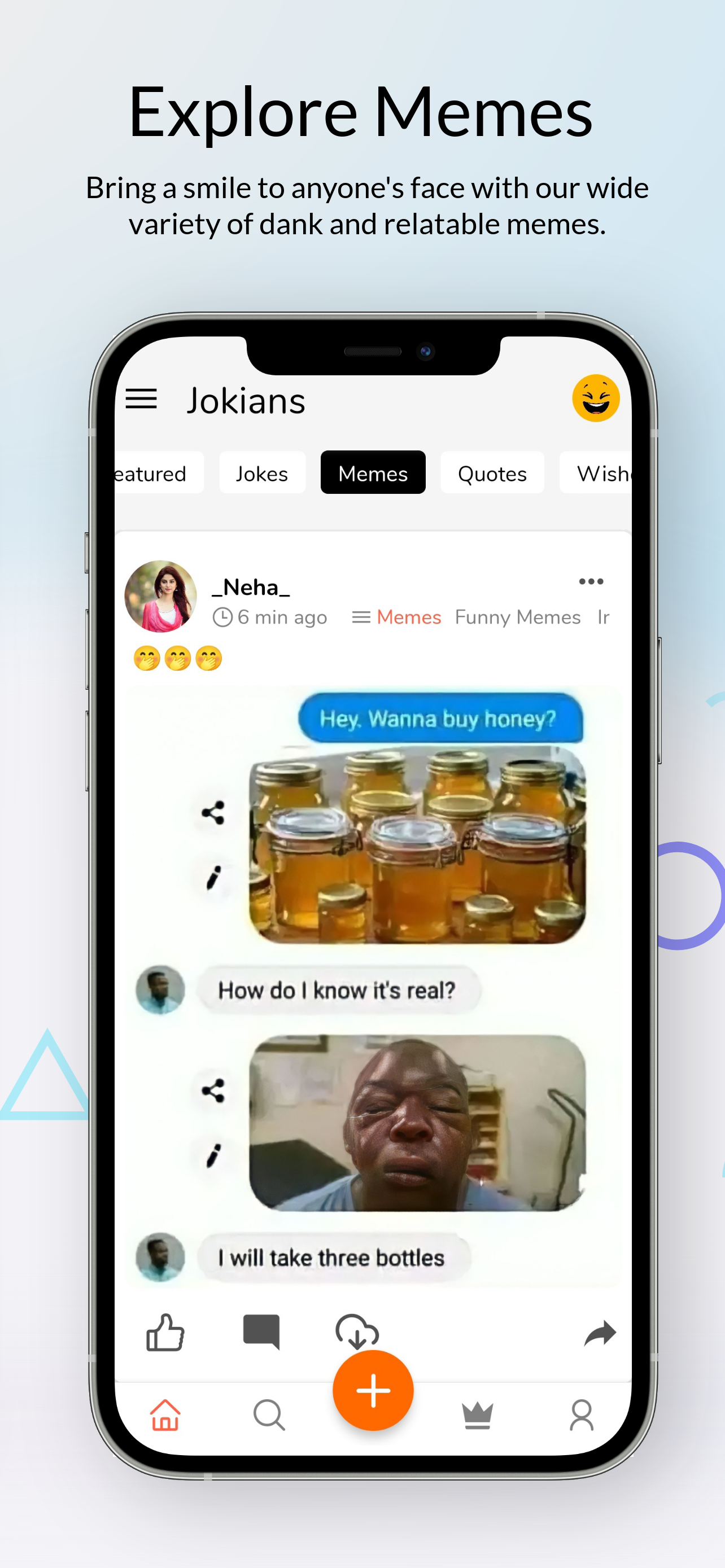 Jokians: Jokes, Memes & More (No Ads) | Indus Appstore | Screenshot
