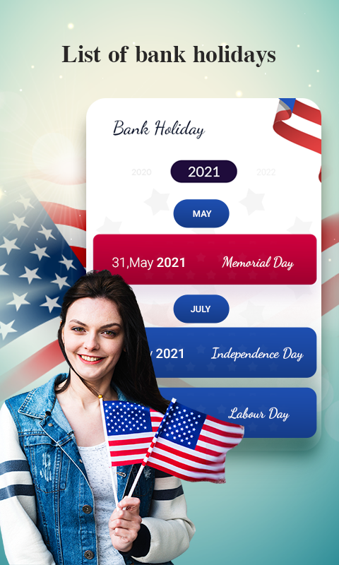 USA Holidays Calendar 2022/23 | Indus Appstore | Screenshot