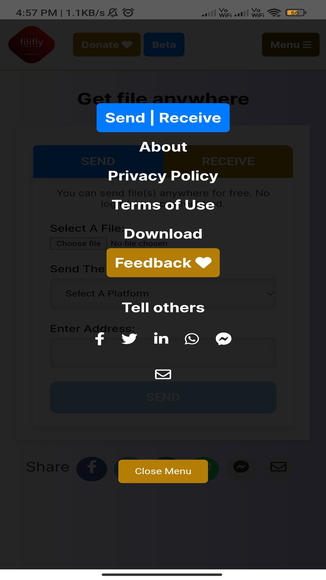 Filifly - Online File Sharing App | Indus Appstore | Screenshot