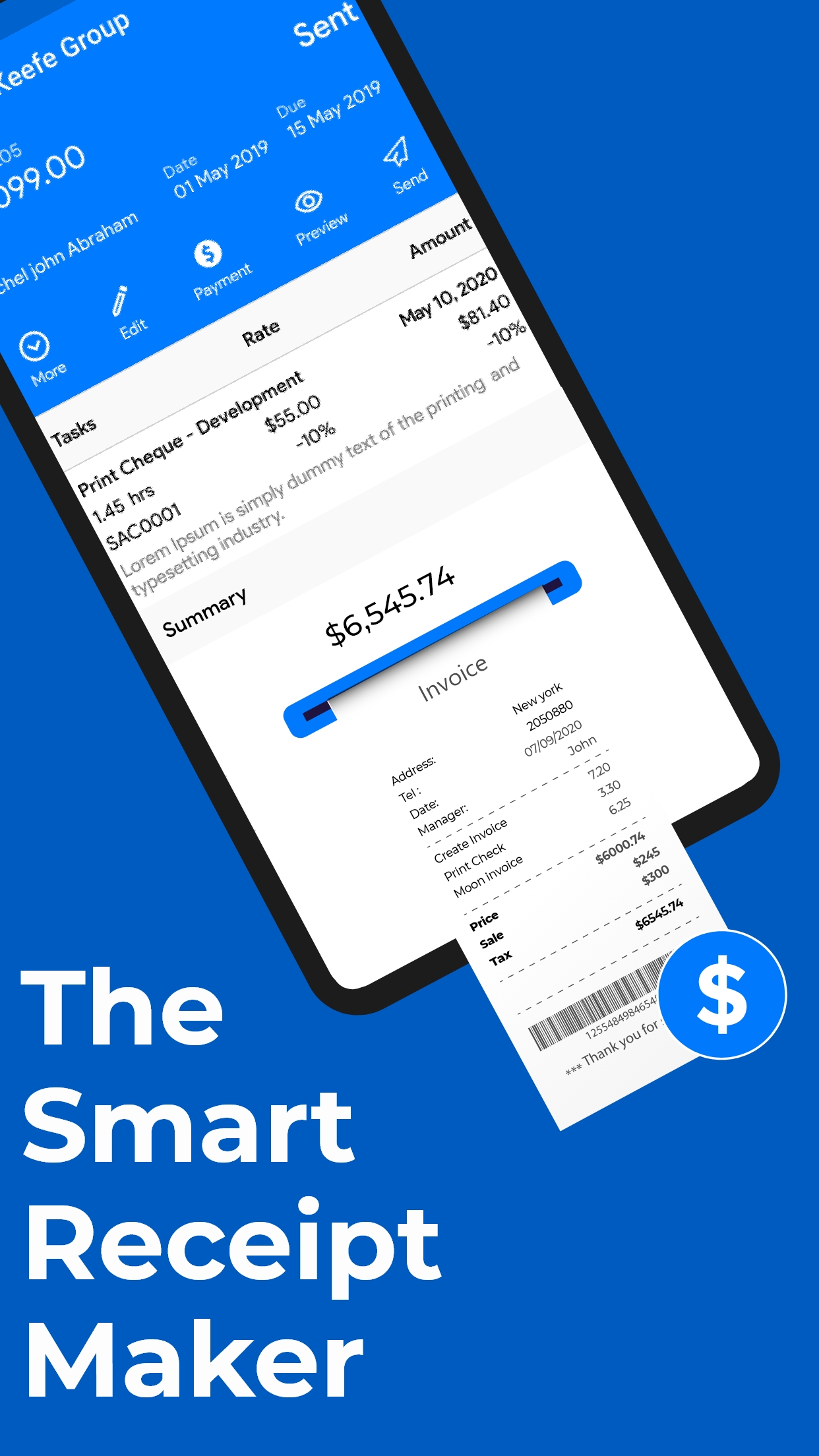 Bill and Invoice Maker by Moon | Indus Appstore | Screenshot