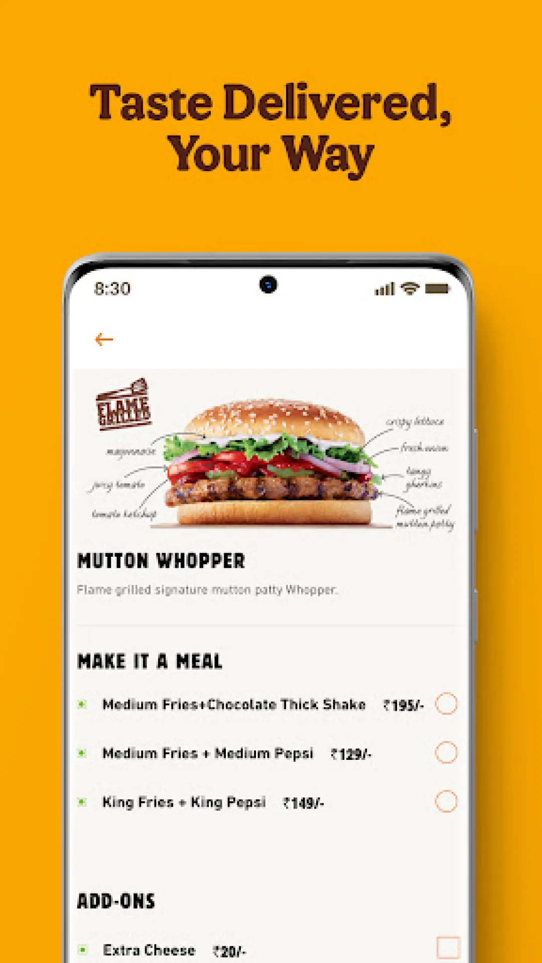 Burger King India | Indus Appstore | Screenshot