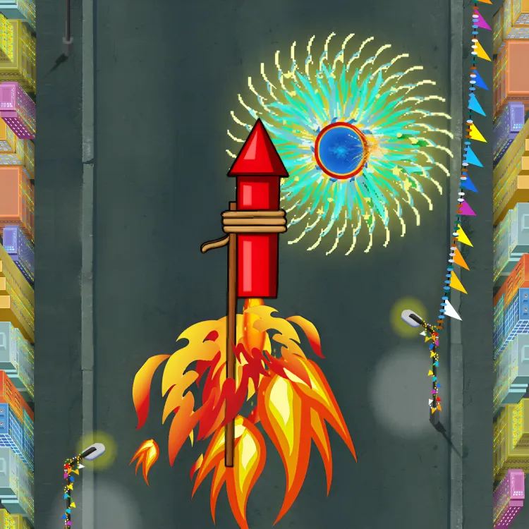 Diwali Firecracker Indian Game | Indus Appstore | App Icon