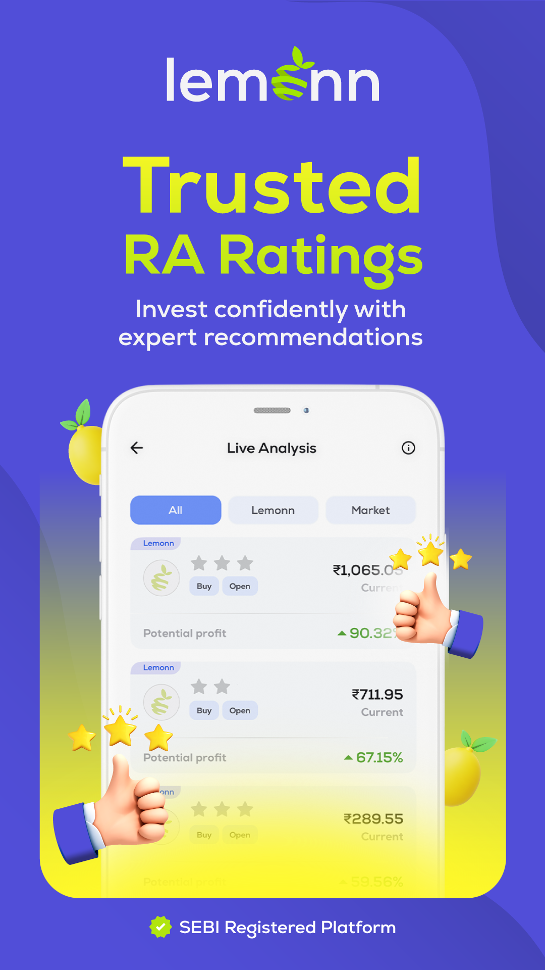 Lemonn: Demat, Stock, IPO & MF | Indus Appstore | Screenshot