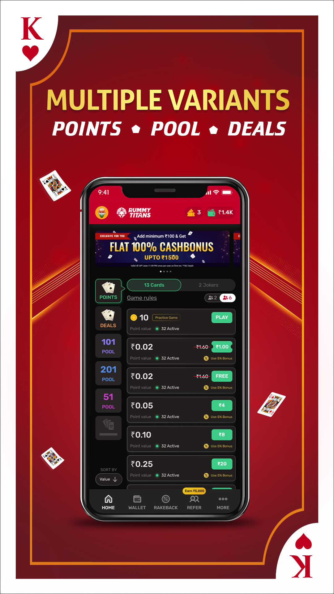 RummyTitans: Real Cash Rummy Game | Indus Appstore | Screenshot