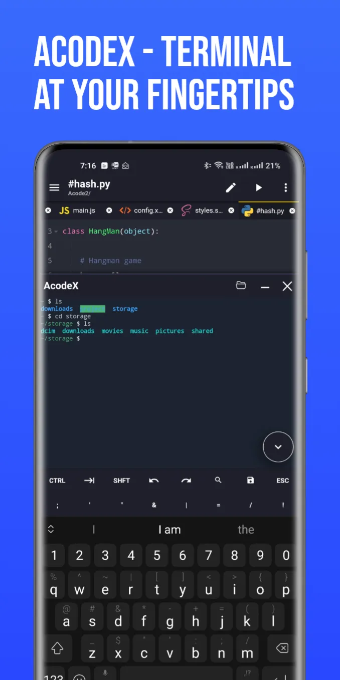 Acode - powerful code editor for Android | Indus Appstore | Screenshot