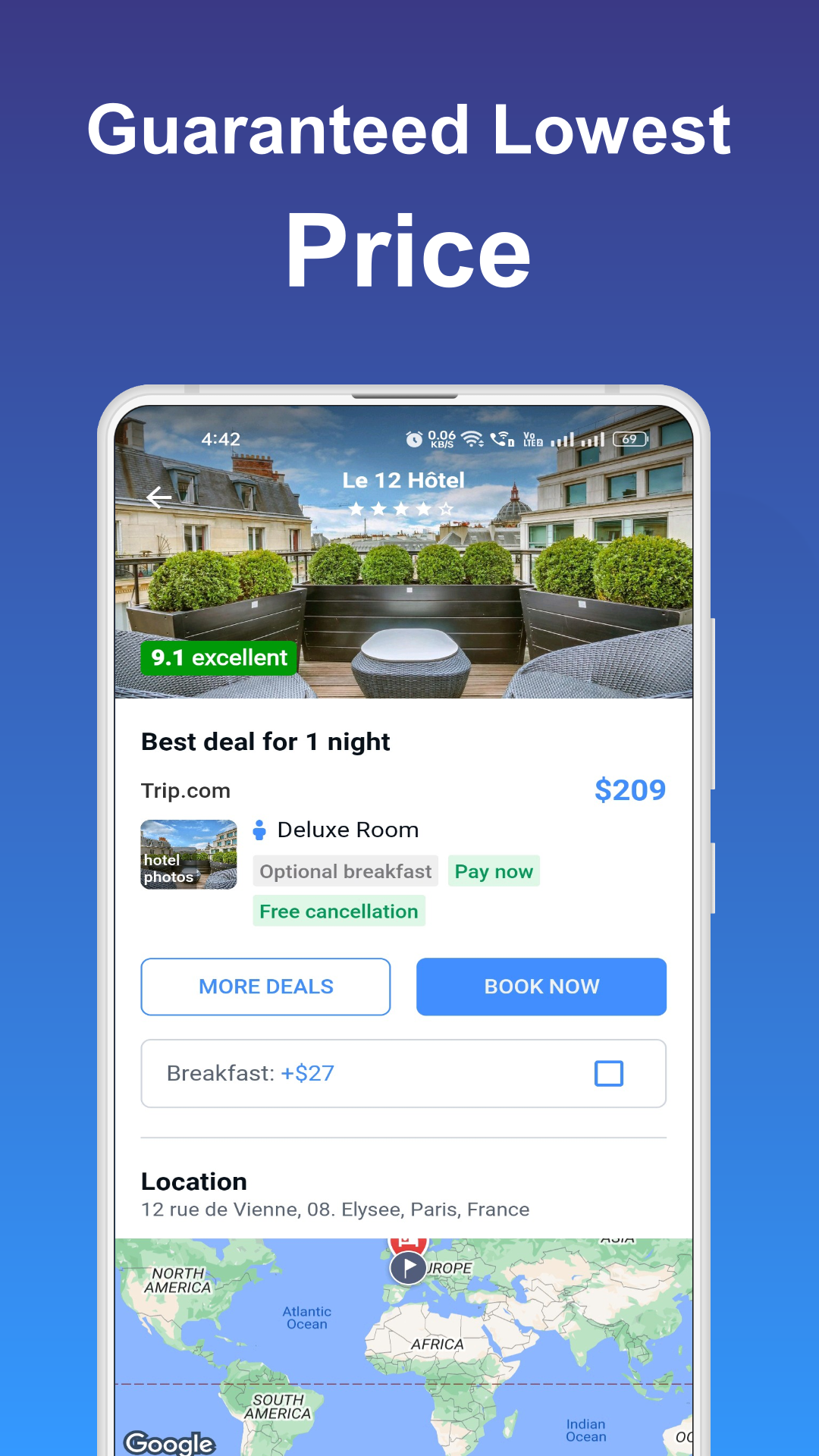 Cheap Hotels | Indus Appstore | Screenshot