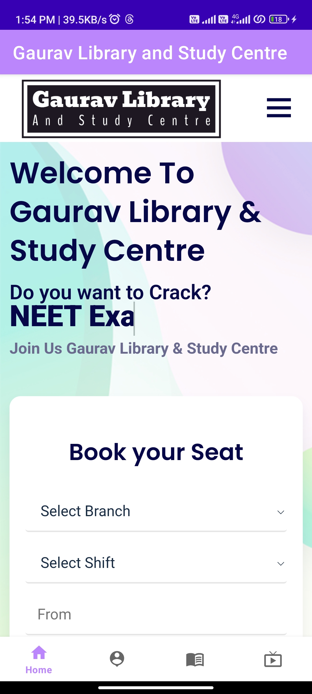 Gaurav Library & Study centre | Indus Appstore | Screenshot