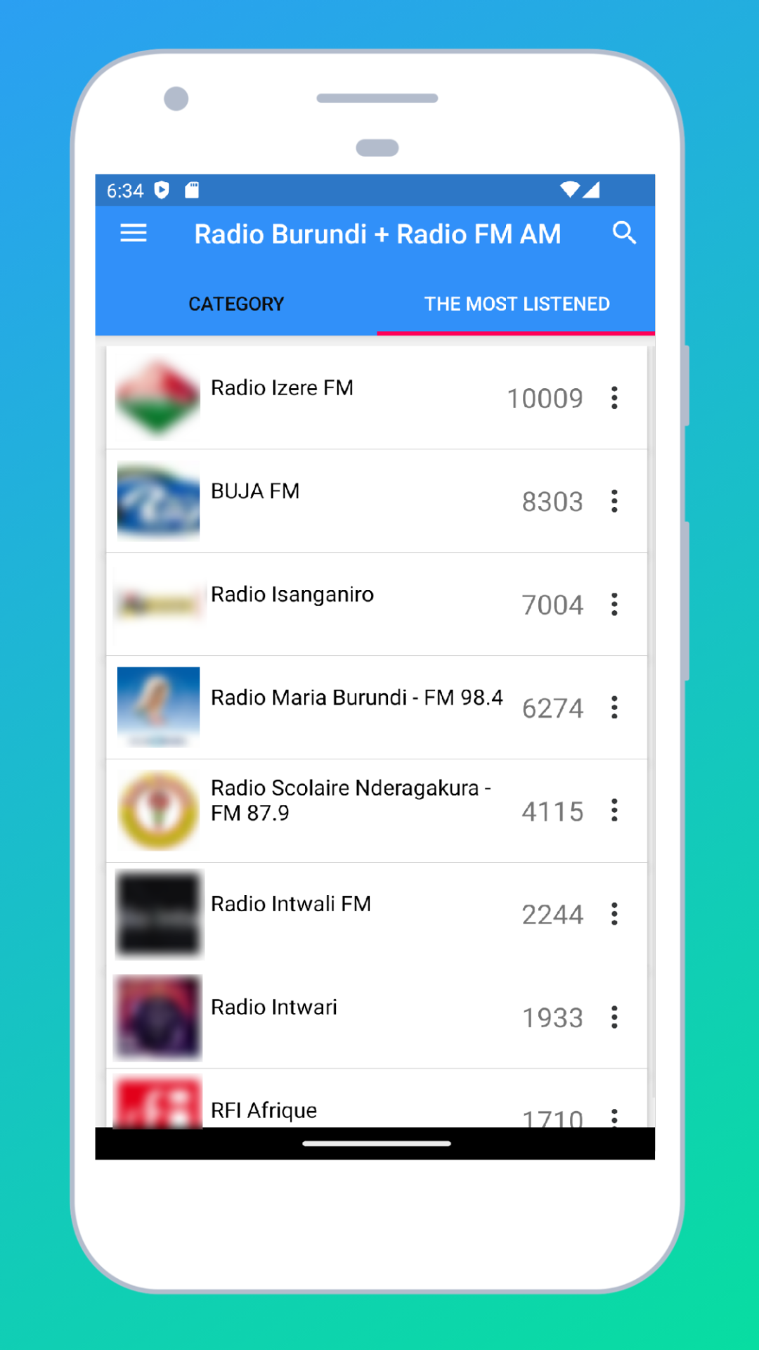 Radio Burundi + Radio FM AM | Indus Appstore | Screenshot