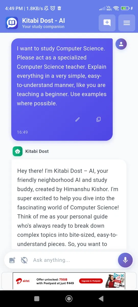 Kitabi Dost - AI | Indus Appstore | Screenshot
