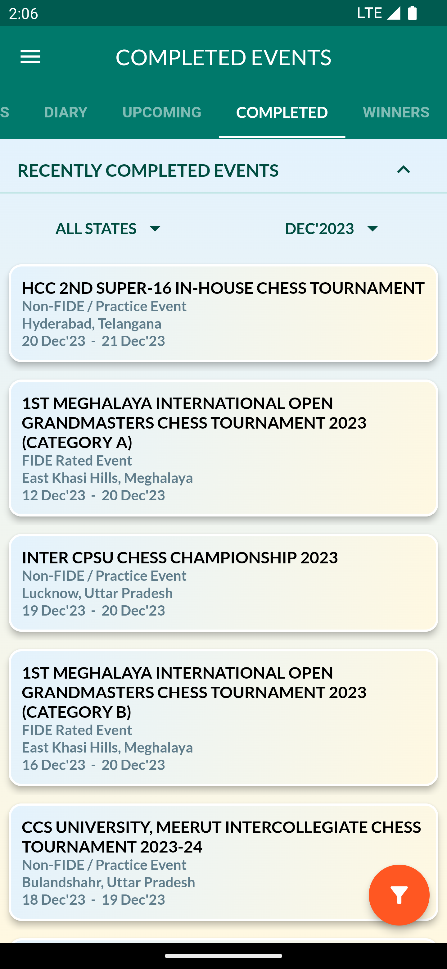 ChessEvents India | Indus Appstore | Screenshot