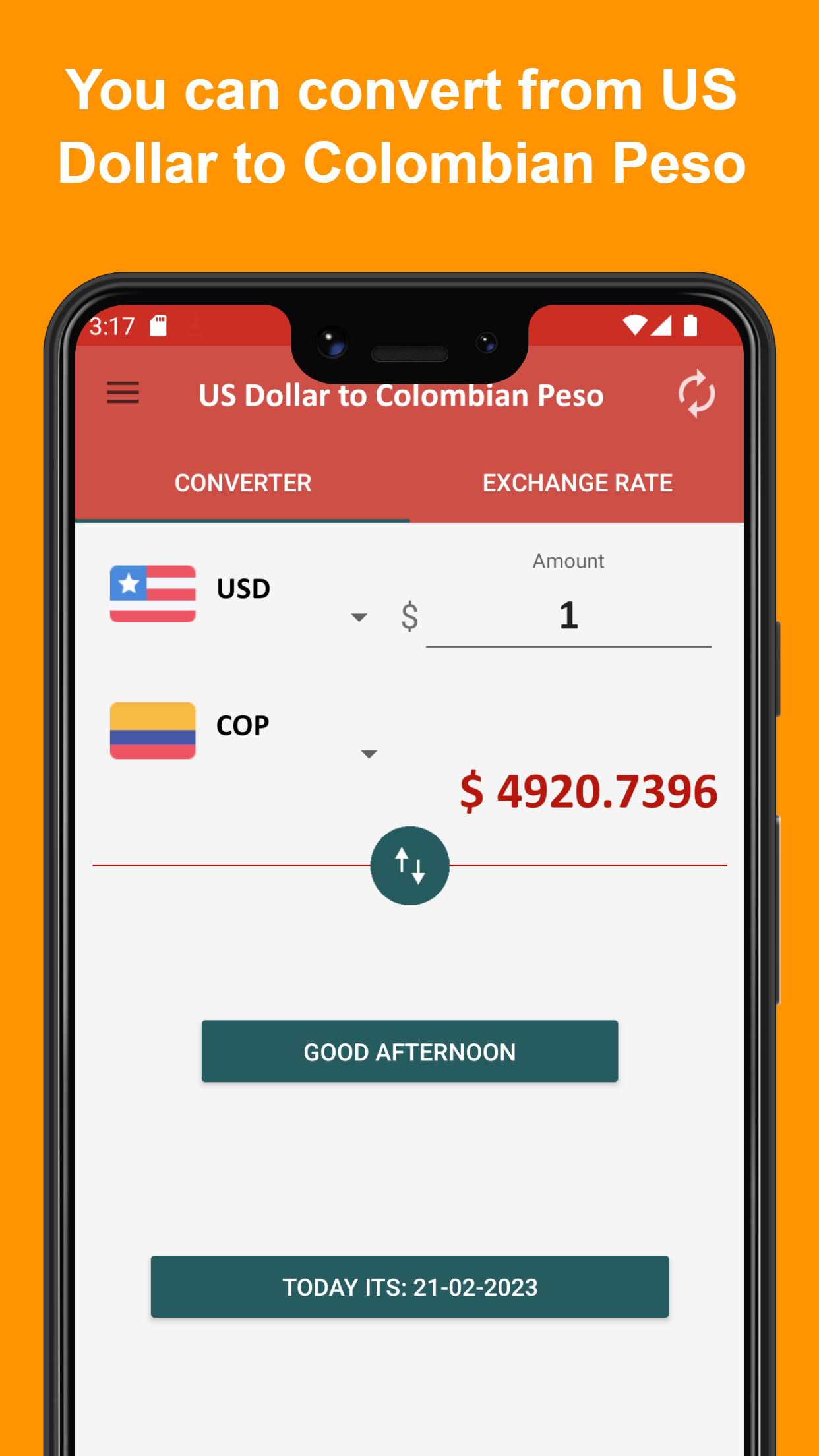 US dollar to Colombian peso | Indus Appstore | Screenshot