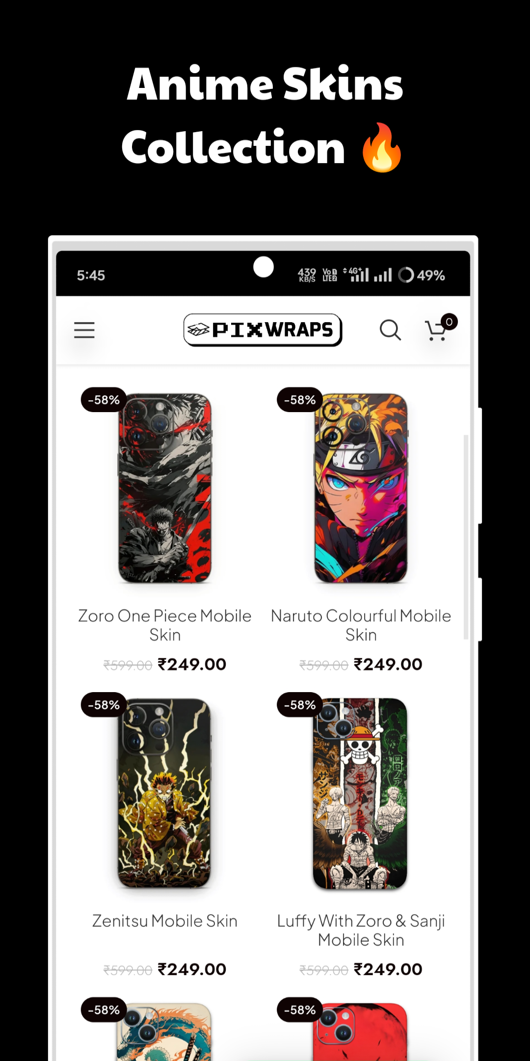 PixWraps - Mobile Skins & Wraps | Indus Appstore | Screenshot