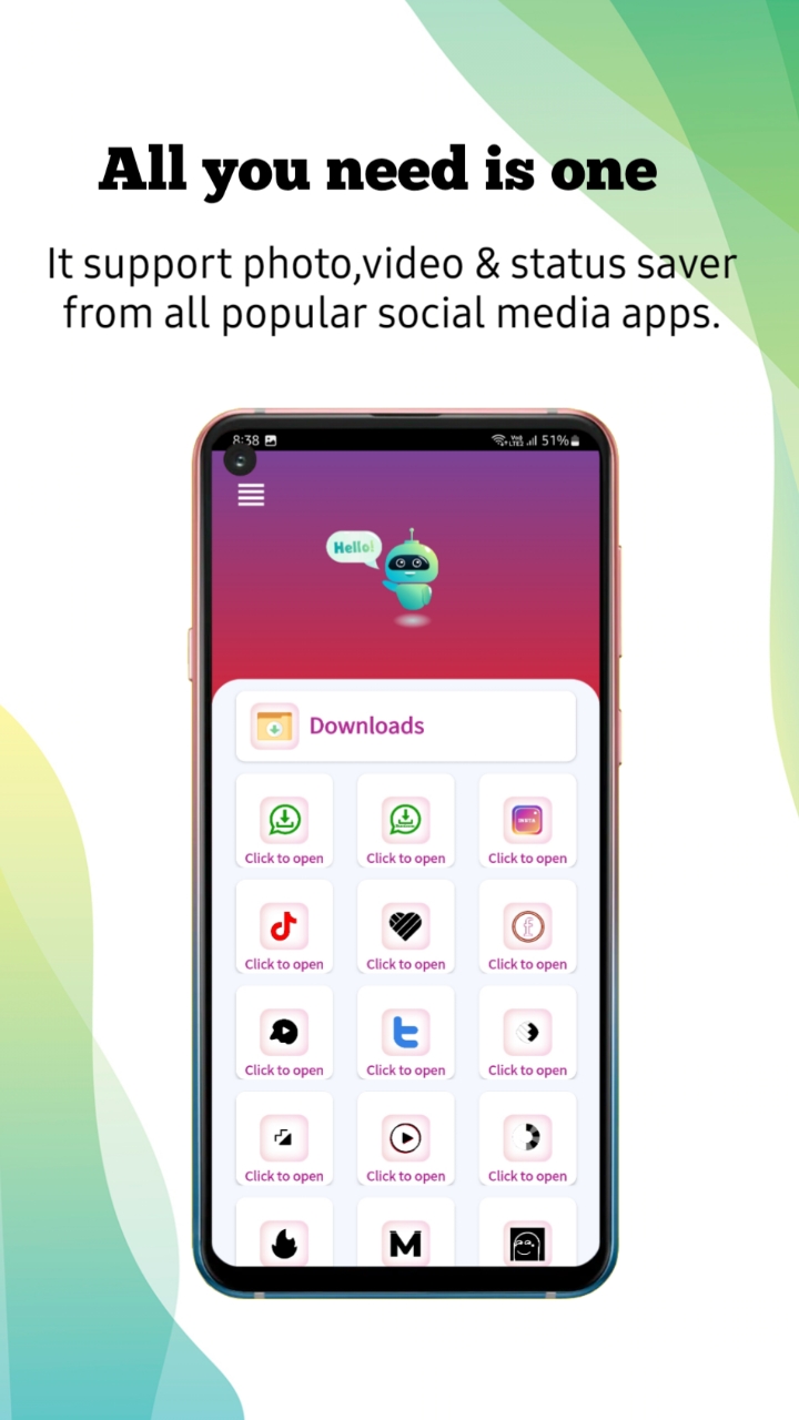 All in one Status Saver - For all social media apps | Indus Appstore | Screenshot