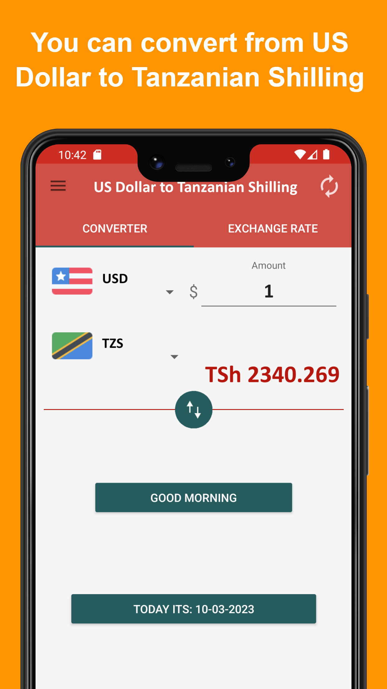 US Dollar to Tanzanian Shilling | Indus Appstore | Screenshot