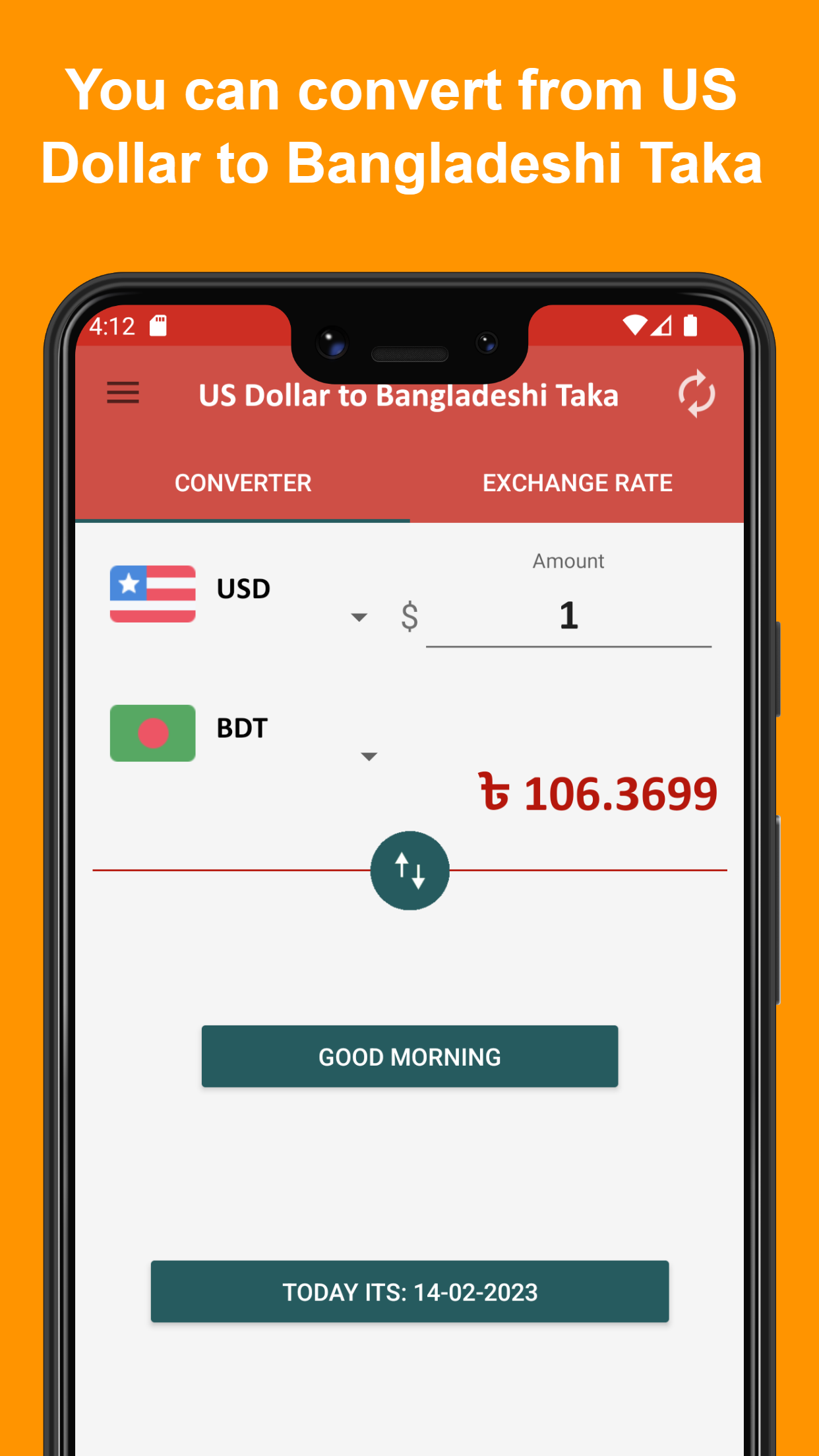 US dollar to Bangladeshi taka | Indus Appstore | Screenshot