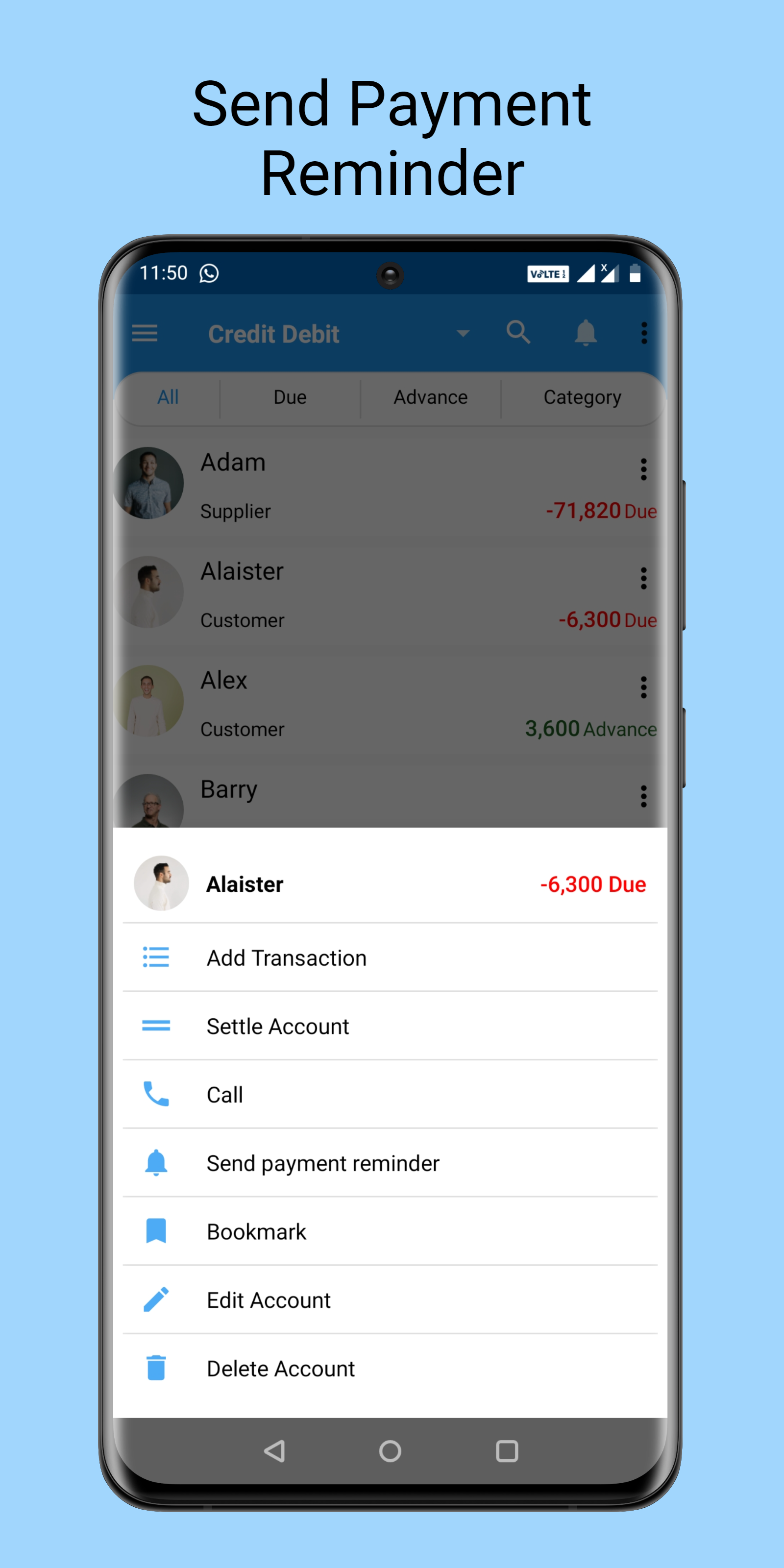 Credit Debit - ledger account, udhaar bahi khata | Indus Appstore | Screenshot