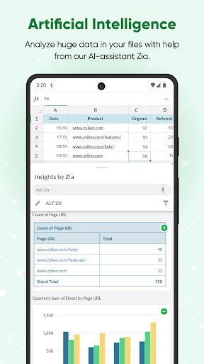 Zoho Sheet - Spreadsheet App | Indus Appstore | Screenshot