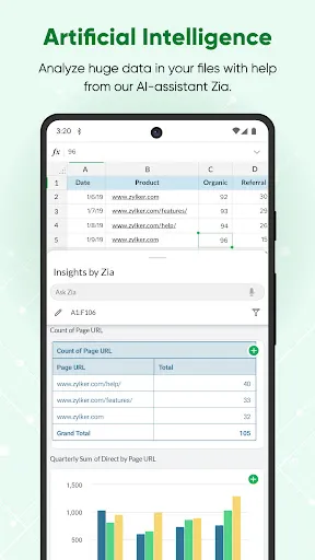 Zoho Sheet - Spreadsheet App | Indus Appstore | Screenshot