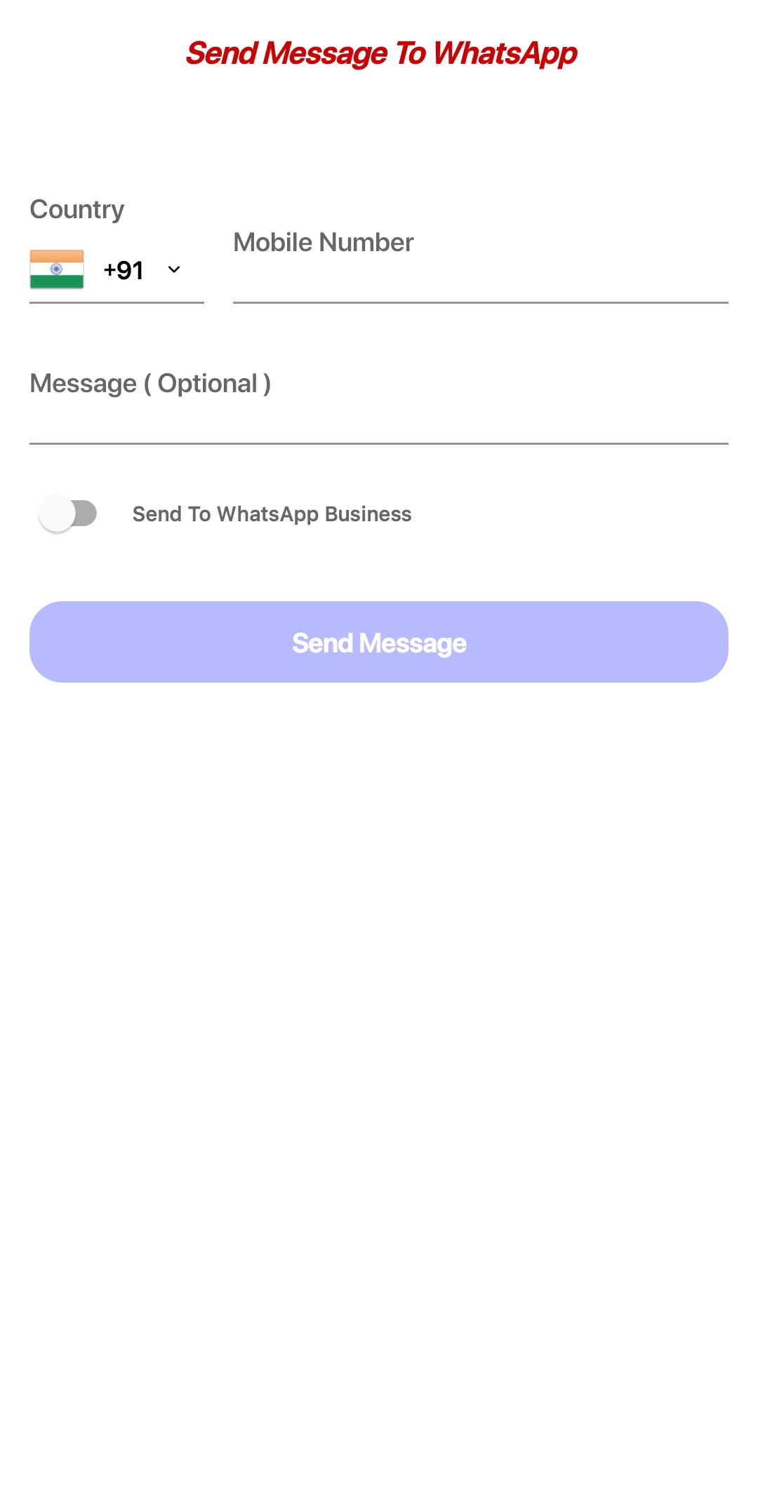 WhatsChat Direct - Chat Without Saving Number | Indus Appstore | Screenshot