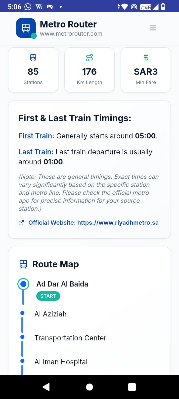Global Metro Route Finder – Fare, Time & Metro Map | Indus Appstore | Screenshot