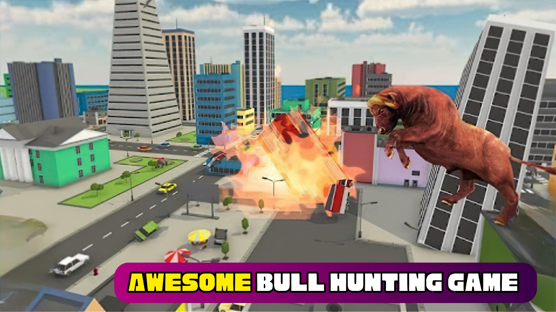 Angry Bull Fight Shooting Game | Indus Appstore | Screenshot