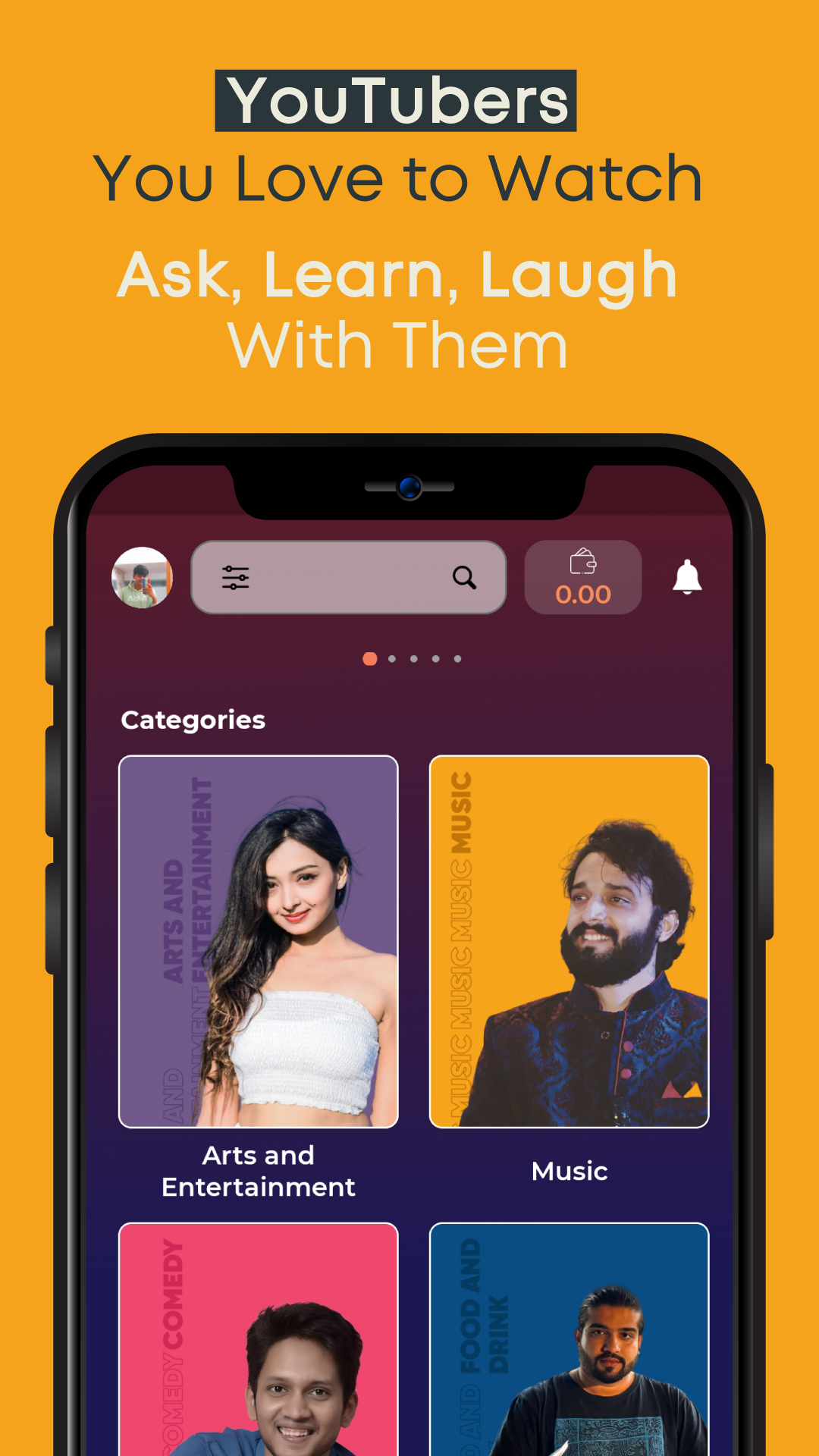 Fancall - Connect with Creators | Indus Appstore | Screenshot