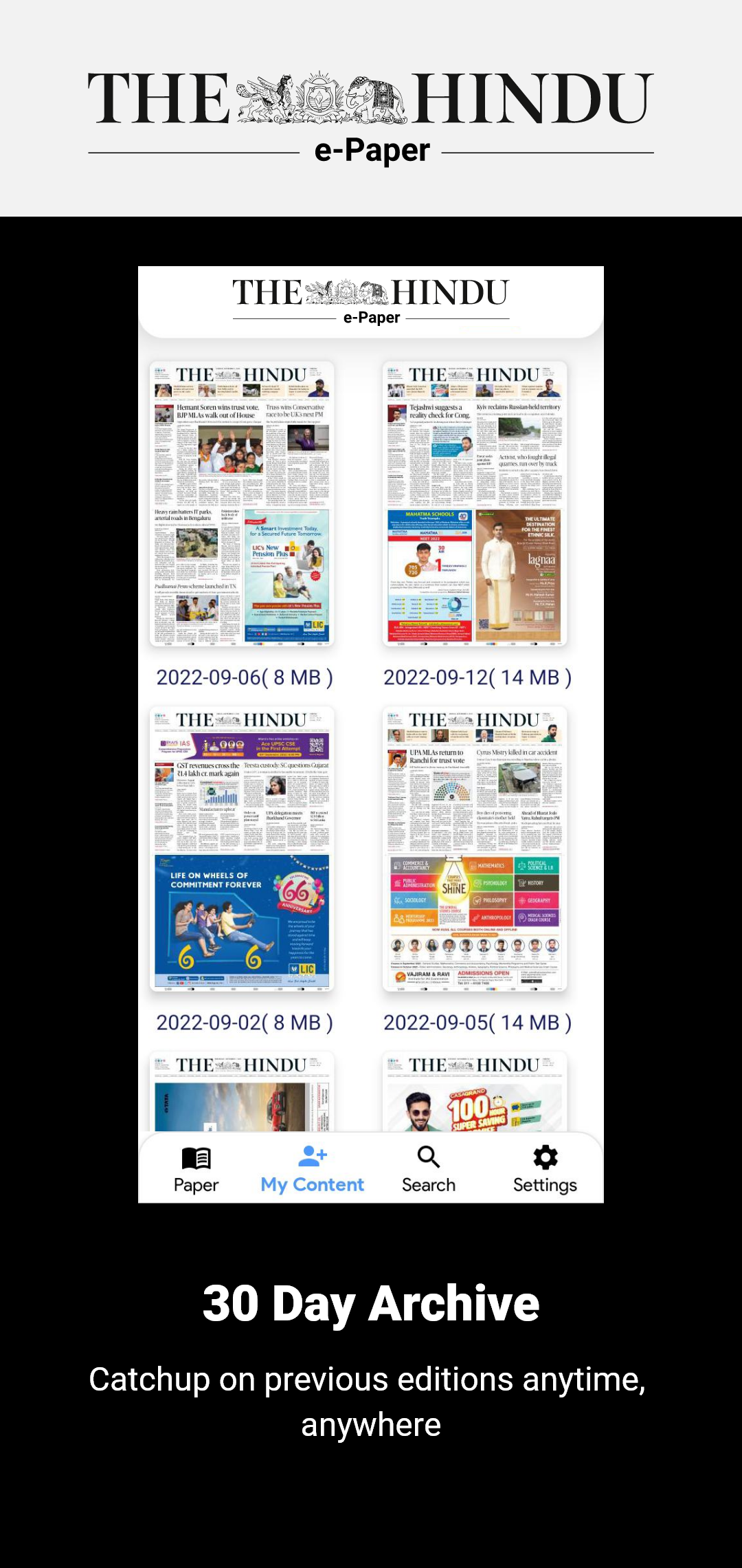 The Hindu ePaper | Indus Appstore | Screenshot