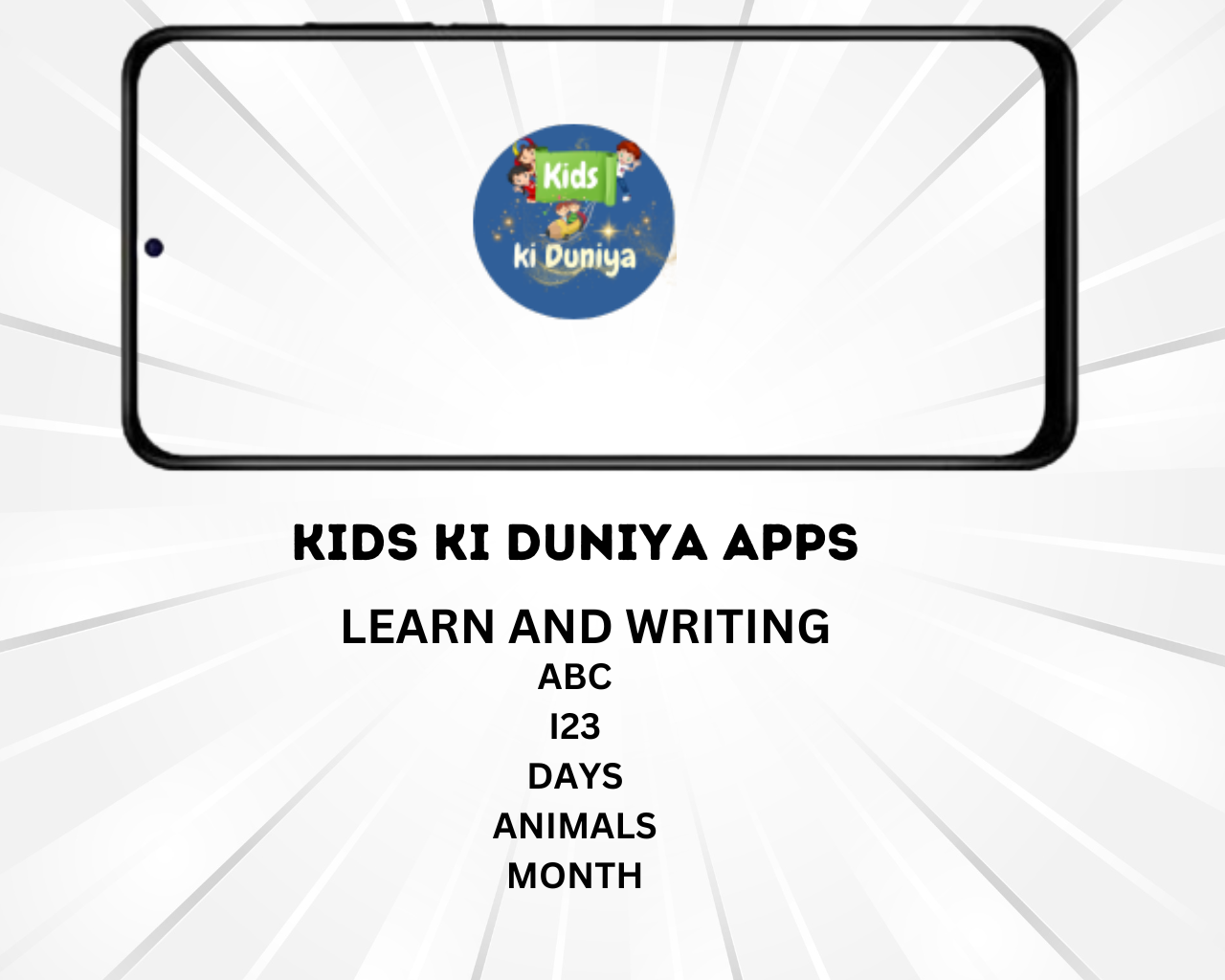 KIDS  KI DUNIYA - LEARNING AND WRITING  ALPHABET & NUMBER | Indus Appstore | Screenshot