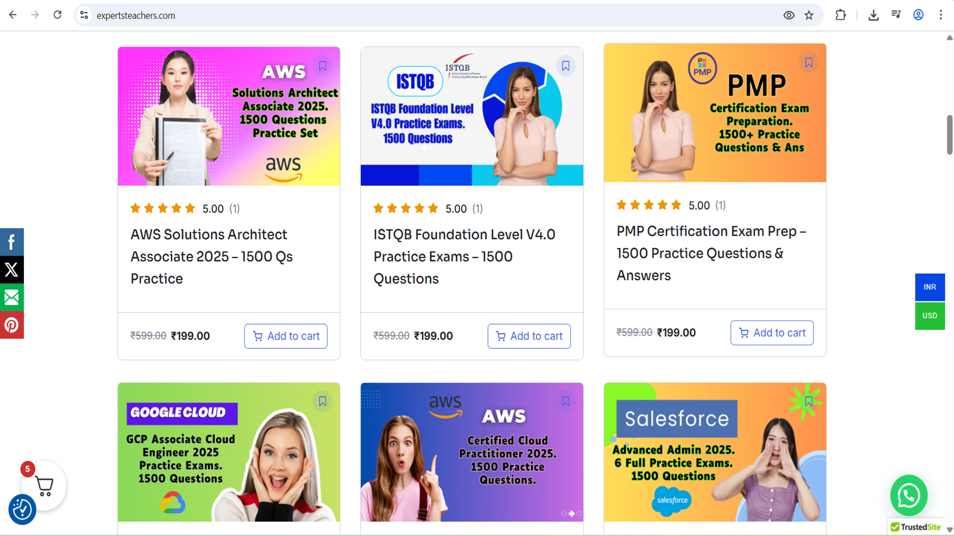 ExpertsTeachers – Learn Online Courses, Practice Tests & Certifications | 50% OFF on All Courses | Indus Appstore | Screenshot