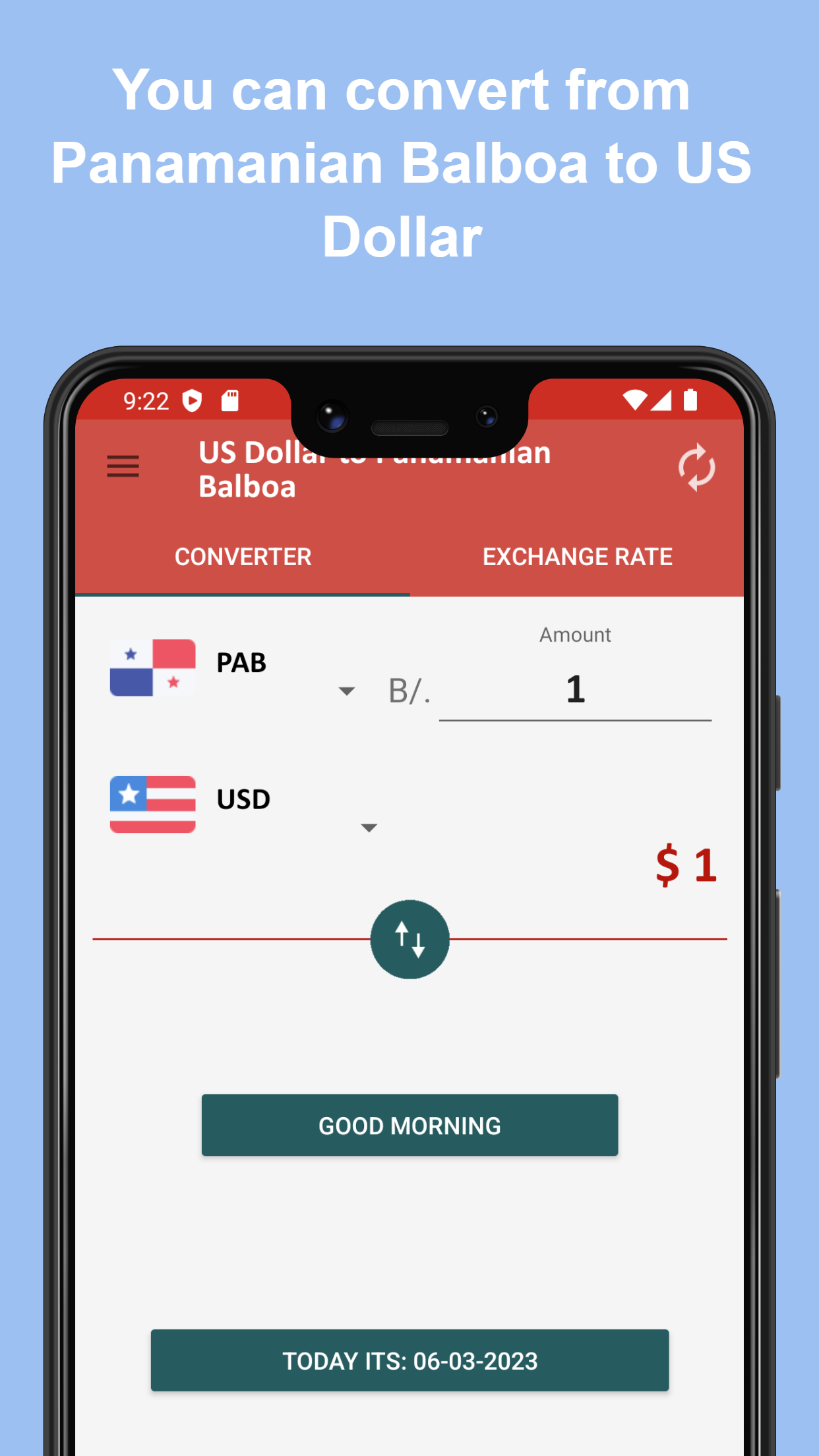 US dollar to Panamanian balboa | Indus Appstore | Screenshot