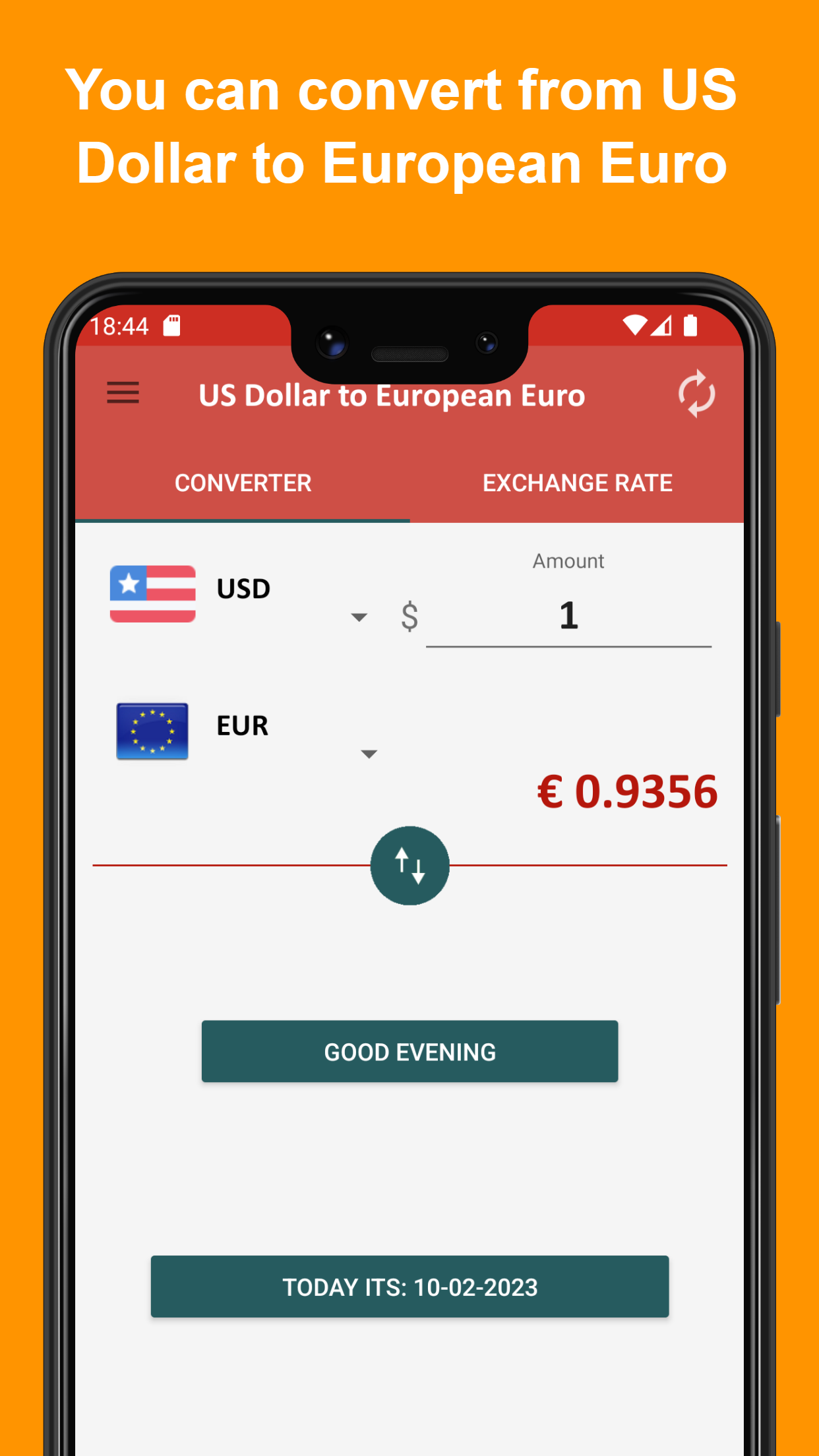 US dollar to European euro | Indus Appstore | Screenshot