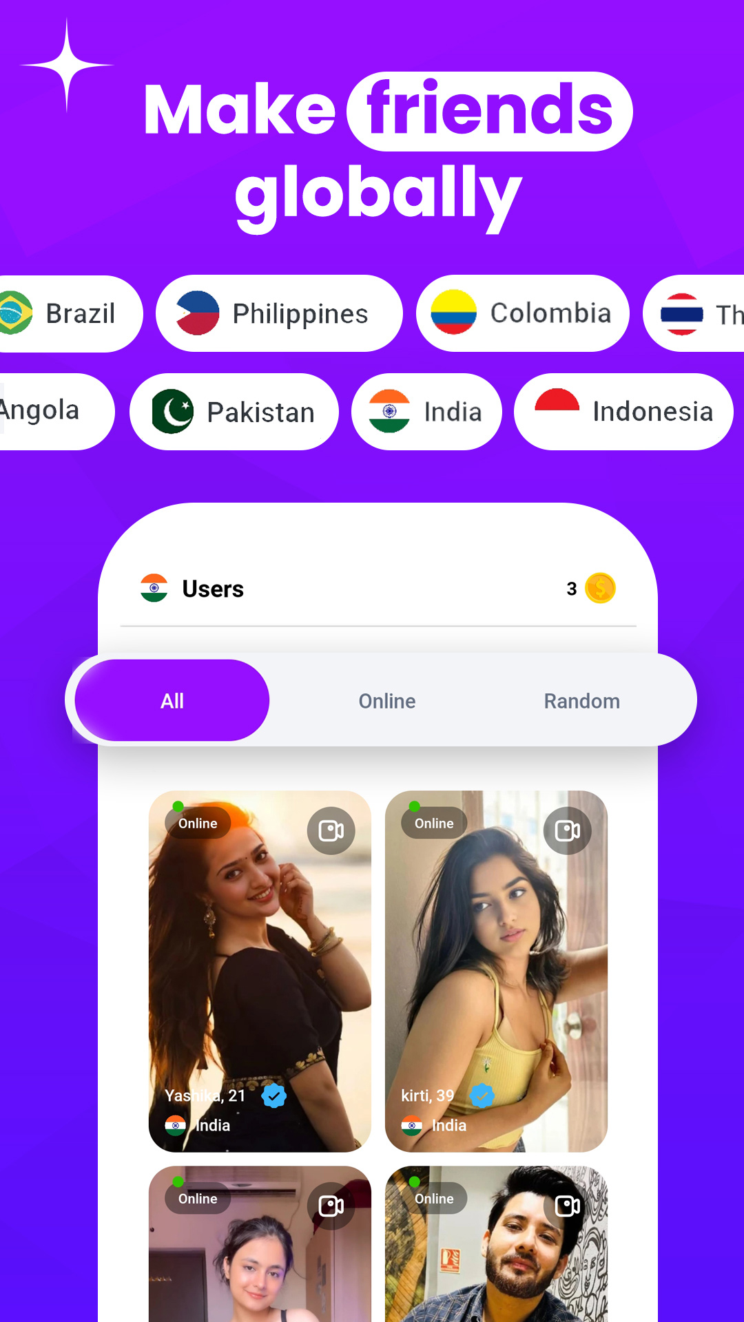 Chatex - Live Video Chat, Random Video chat | Indus Appstore | Screenshot