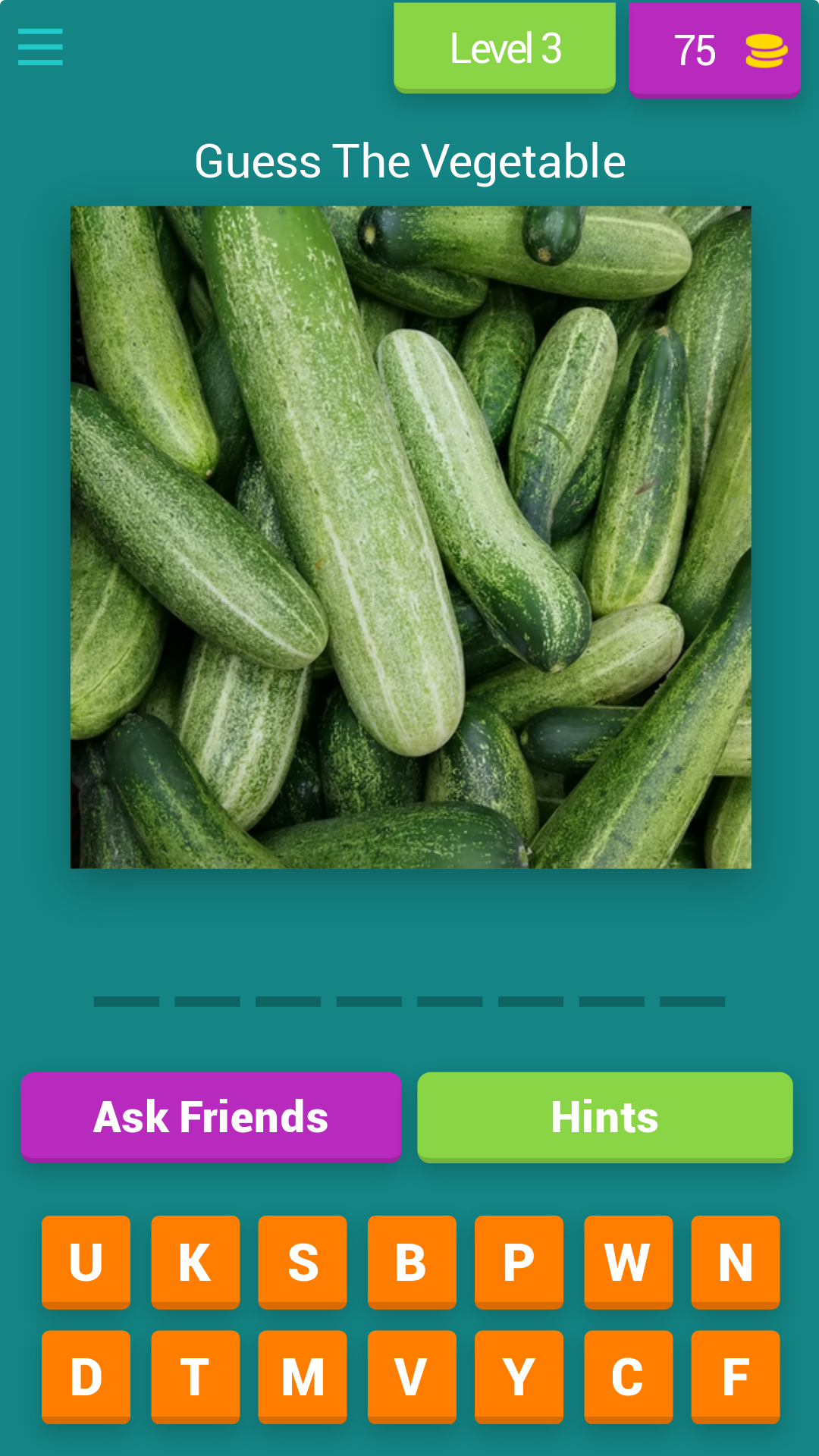 GUESS THE VEGGIES | Indus Appstore | Screenshot