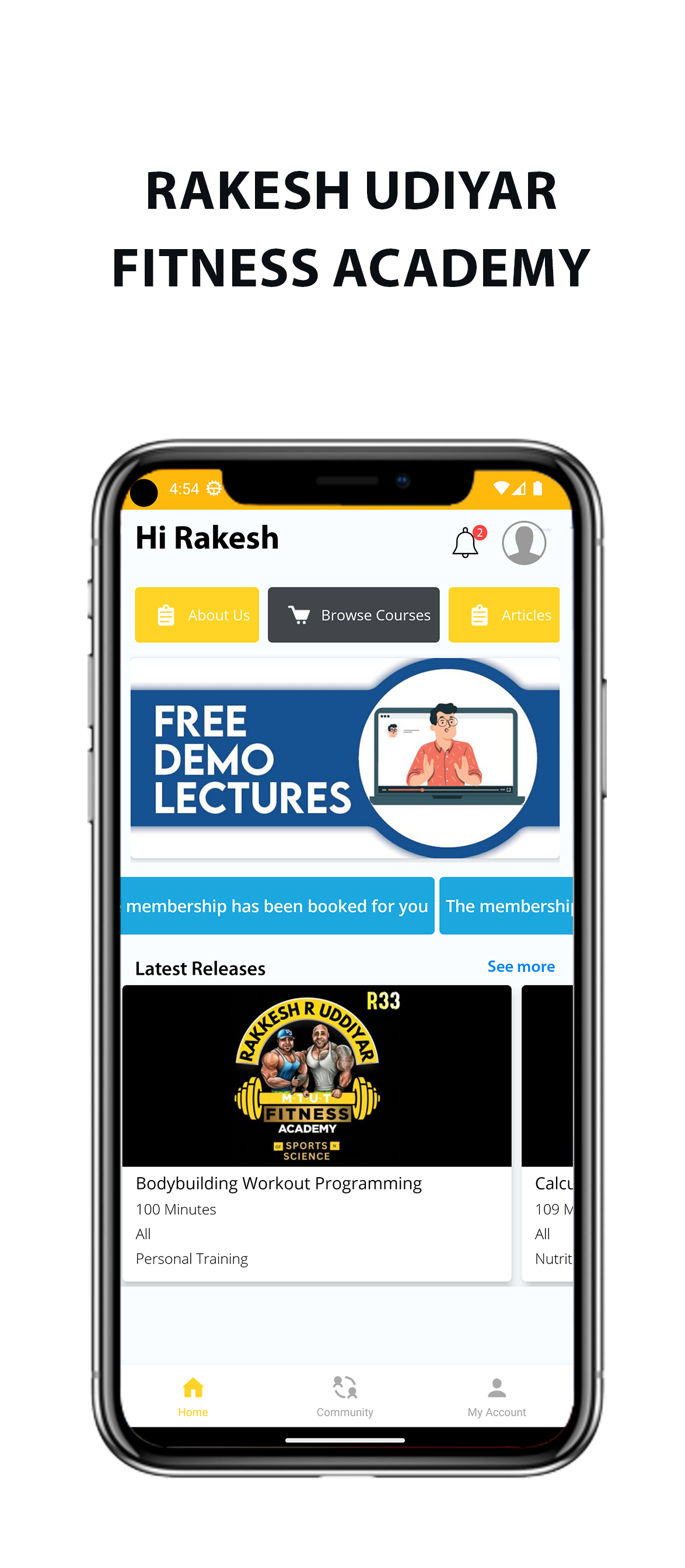 Rakesh Udiyar Fitness Academy | Indus Appstore | Screenshot