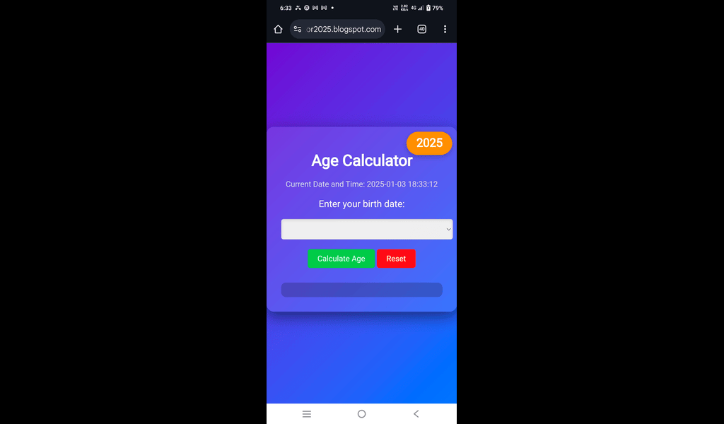 Age Calculator | Indus Appstore | Screenshot