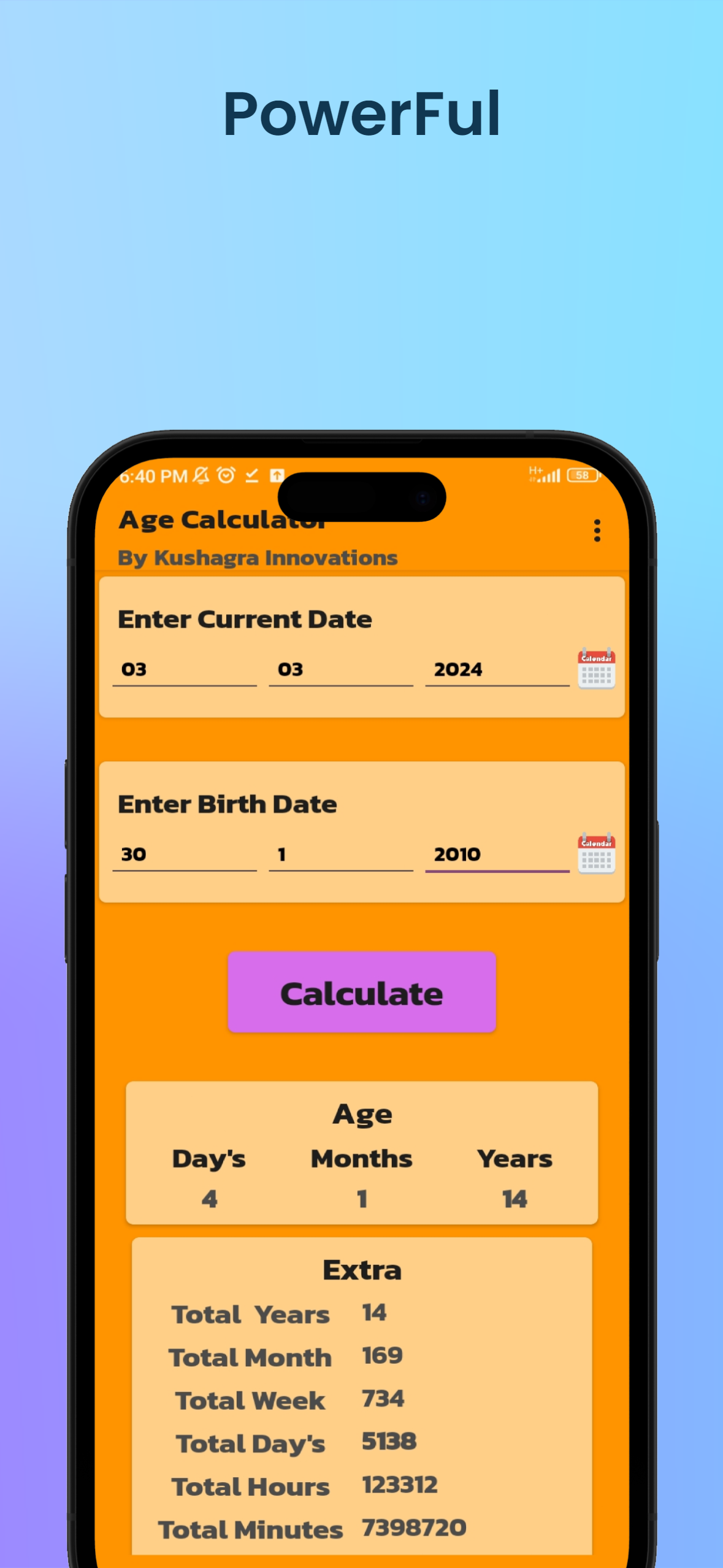 Age Calculator | Indus Appstore | Screenshot