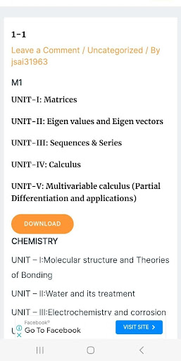 jntu notes | Indus Appstore | Screenshot