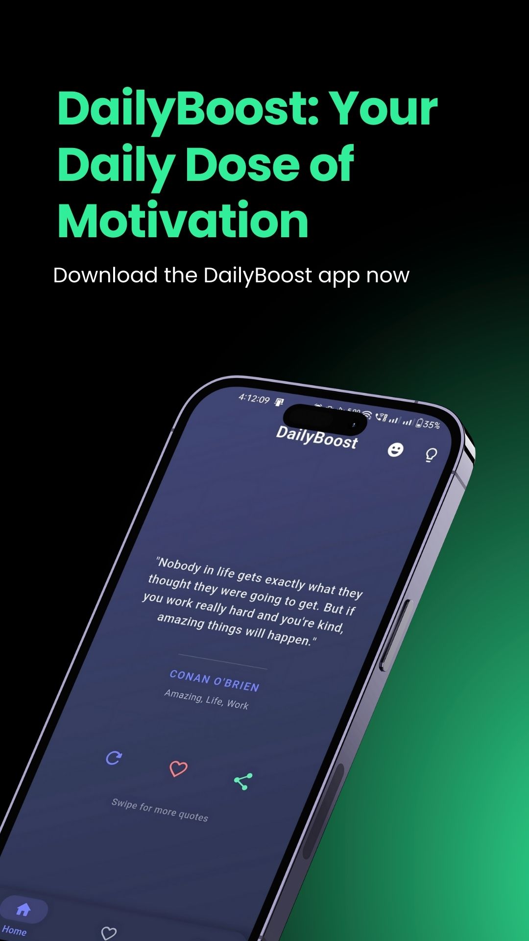 DailyBoost: Quotes & Mood Booster | Indus Appstore | Screenshot