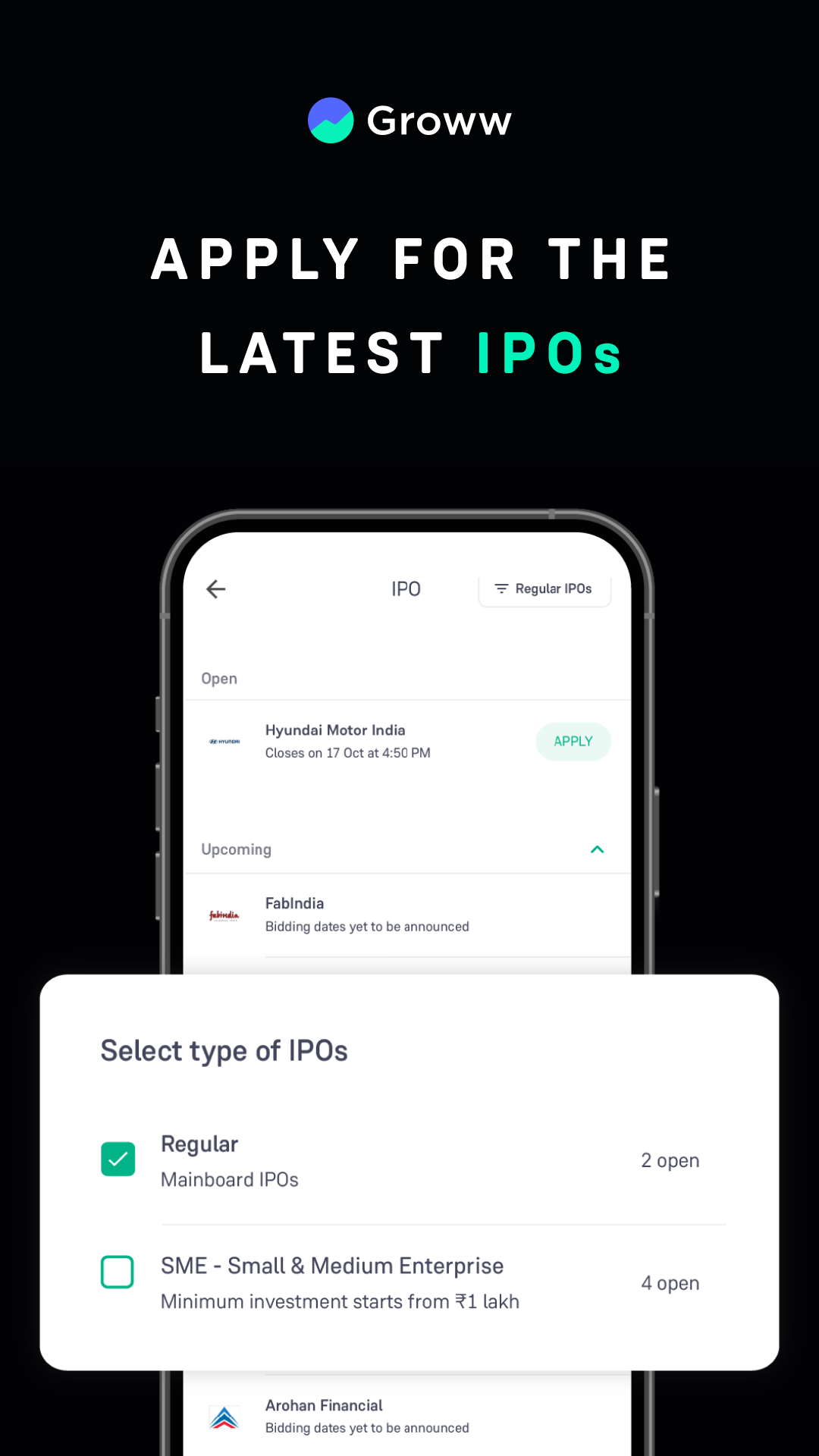 Groww Stocks, Mutual Fund, IPO | Indus Appstore | Screenshot
