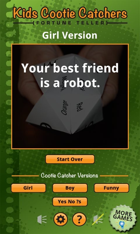 Cootie Catcher Free ( Fortune Teller ) | Indus Appstore | Screenshot
